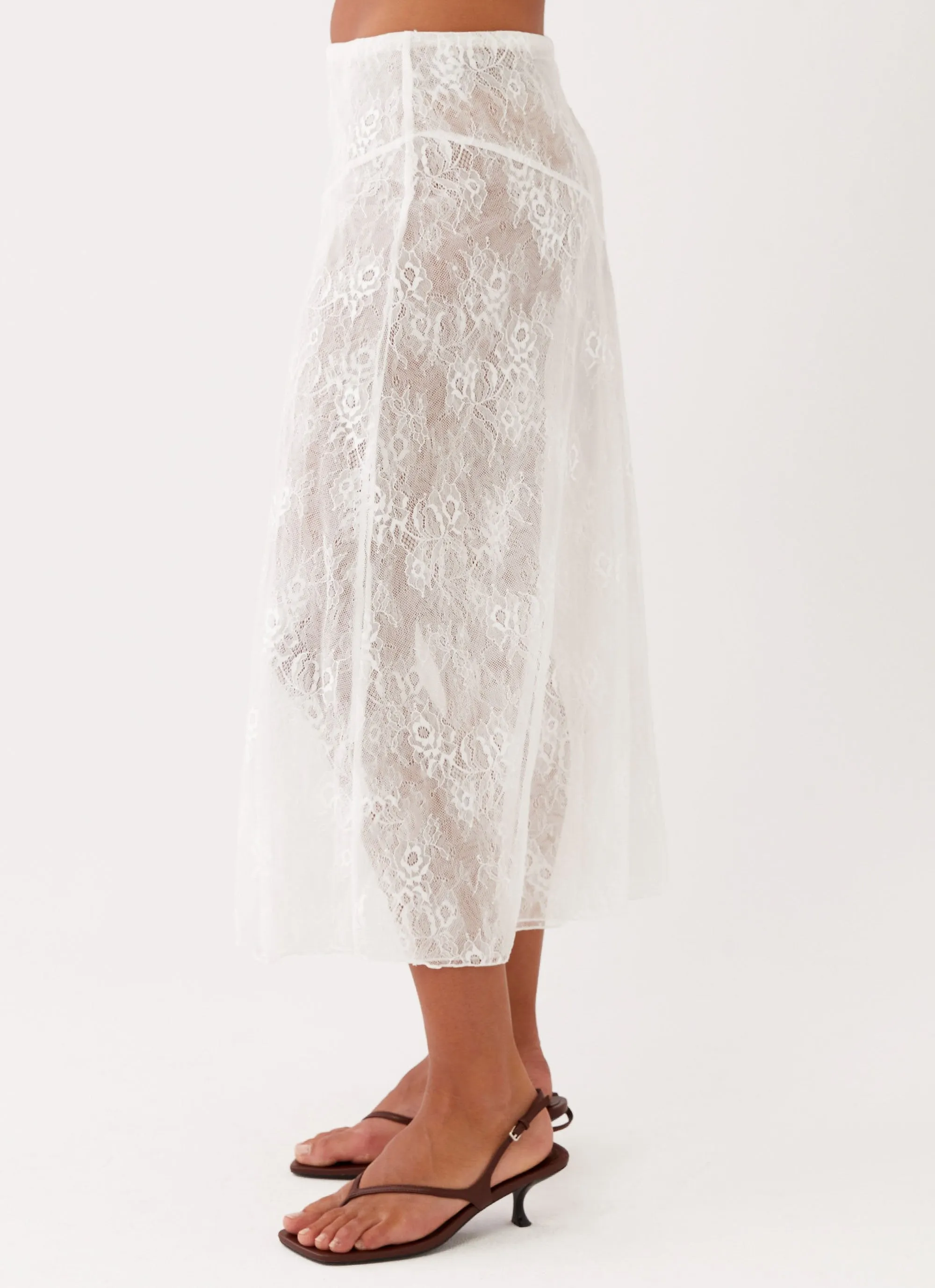 Alara Midi Skirt - White sold by Peppermayo product image thumbnail 3