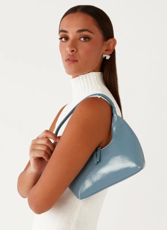 Jolie Shoulder Bag - Blue sold by Peppermayo