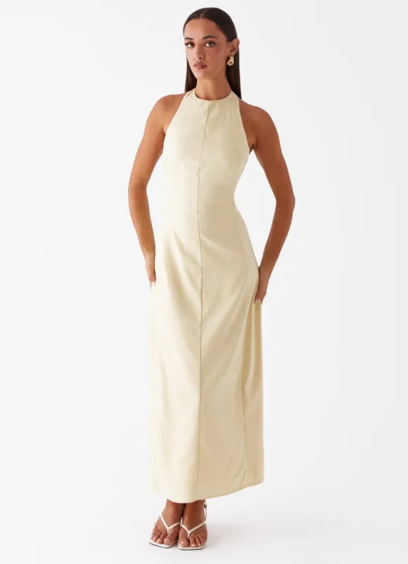 Anita Maxi Dress - Yellow sold by Peppermayo