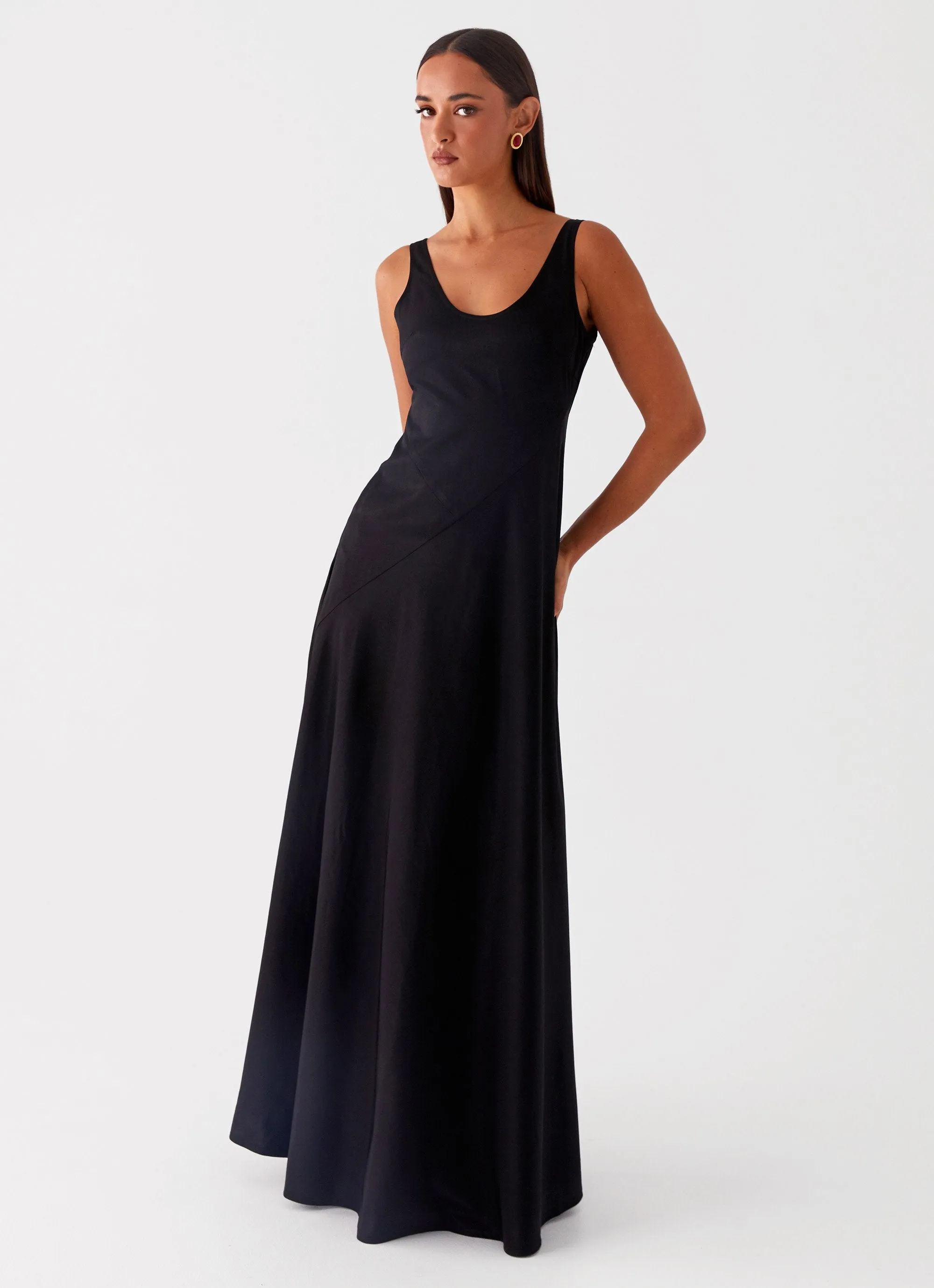 Cosma Maxi Dress - Black sold by Peppermayo