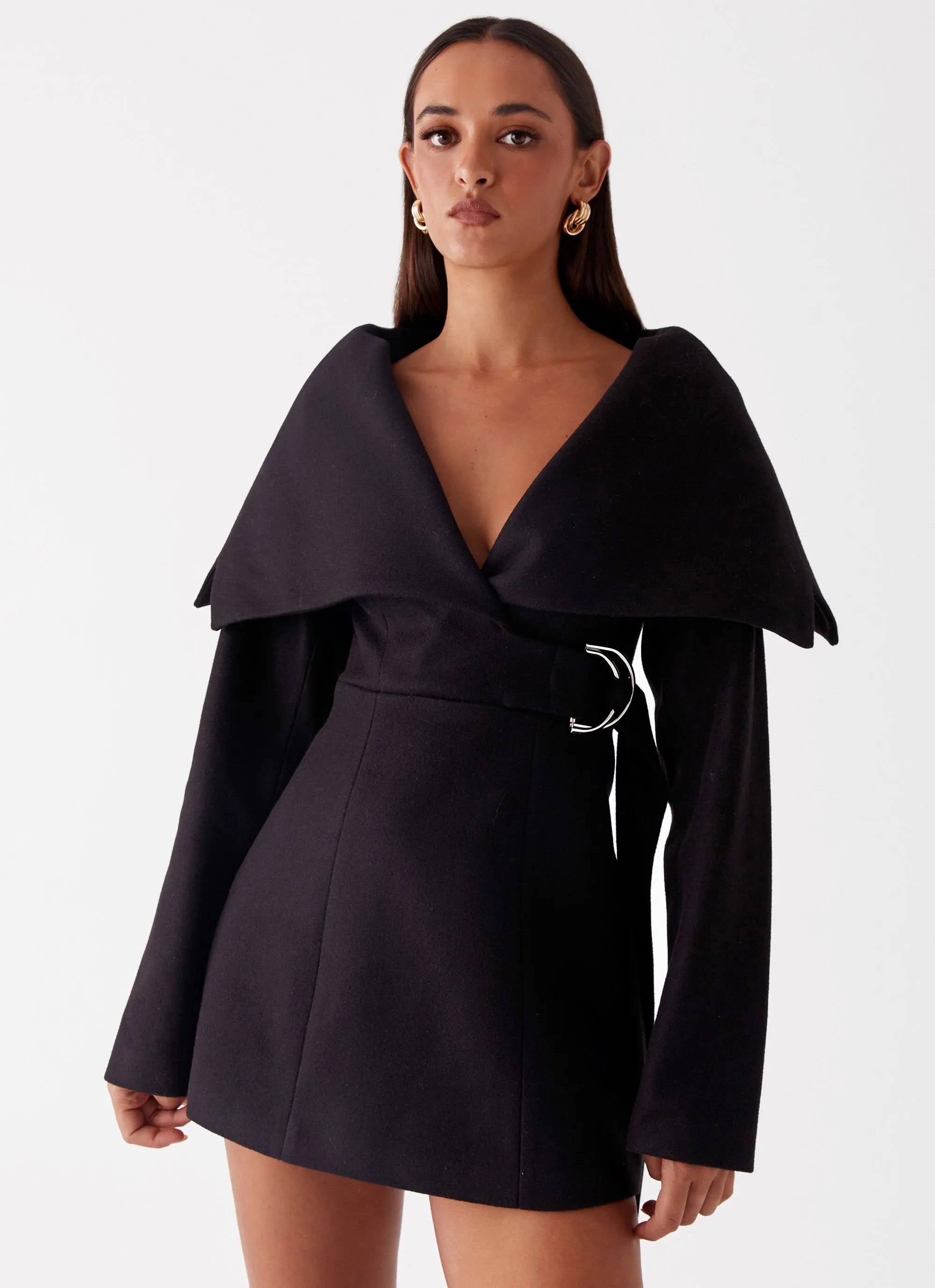 Kaide Mini Dress - Black sold by Peppermayo