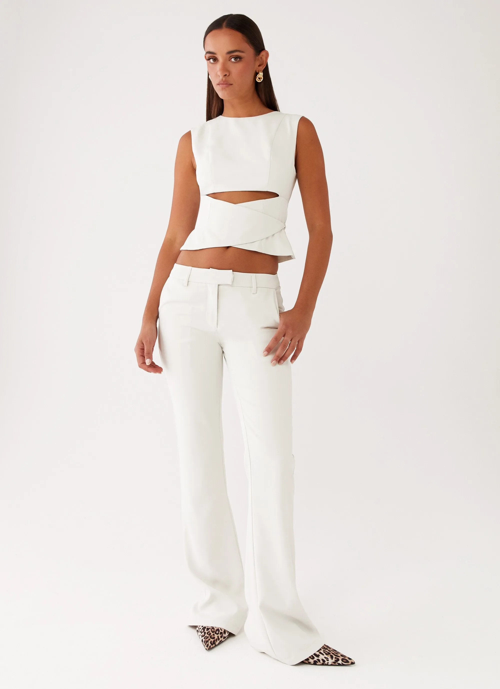 Cyra Wrap Top - Ivory sold by Peppermayo product image thumbnail 5
