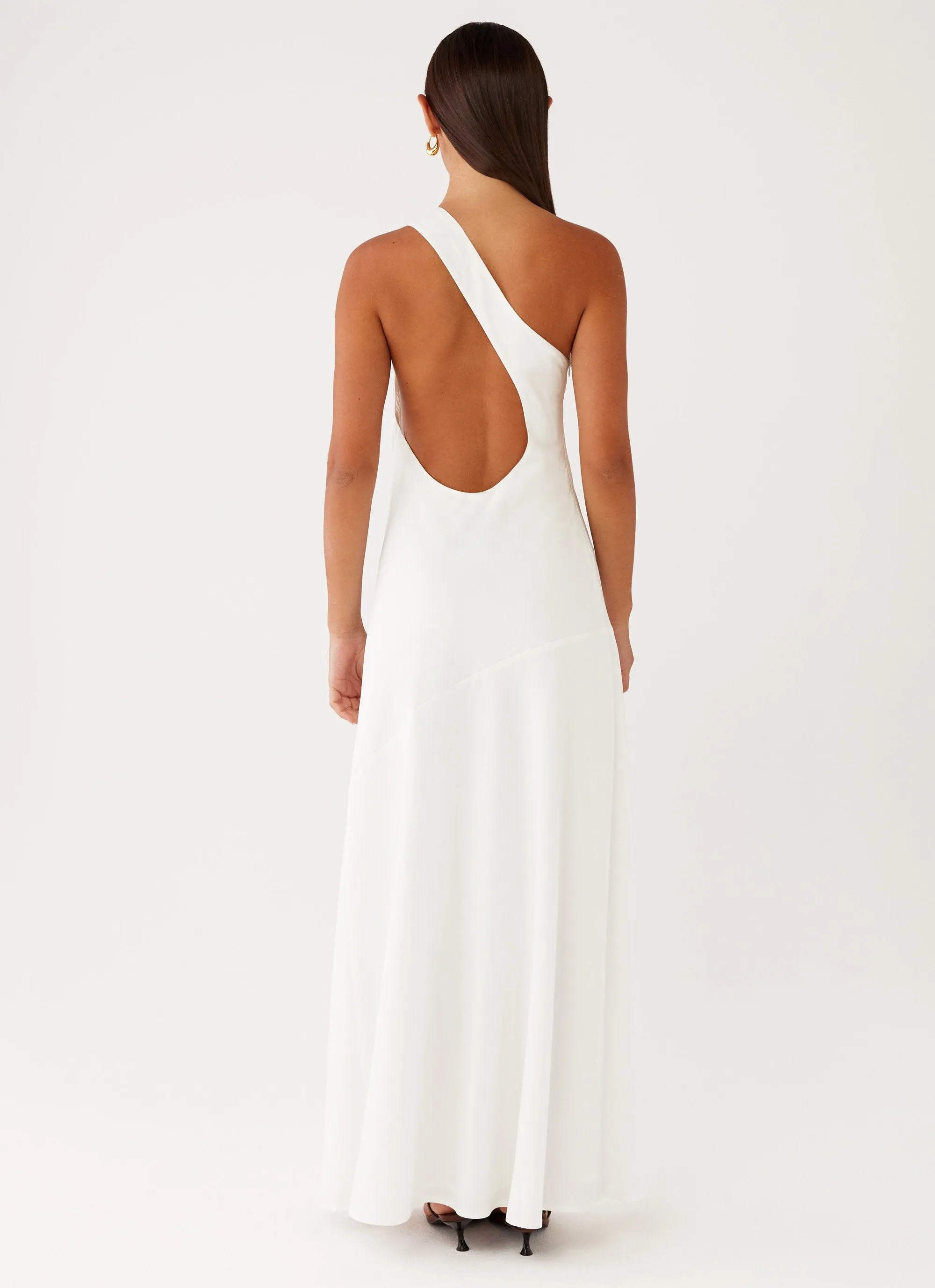 Oaklyn One Shoulder Maxi Dress - Ivory sold by Peppermayo product image thumbnail 4