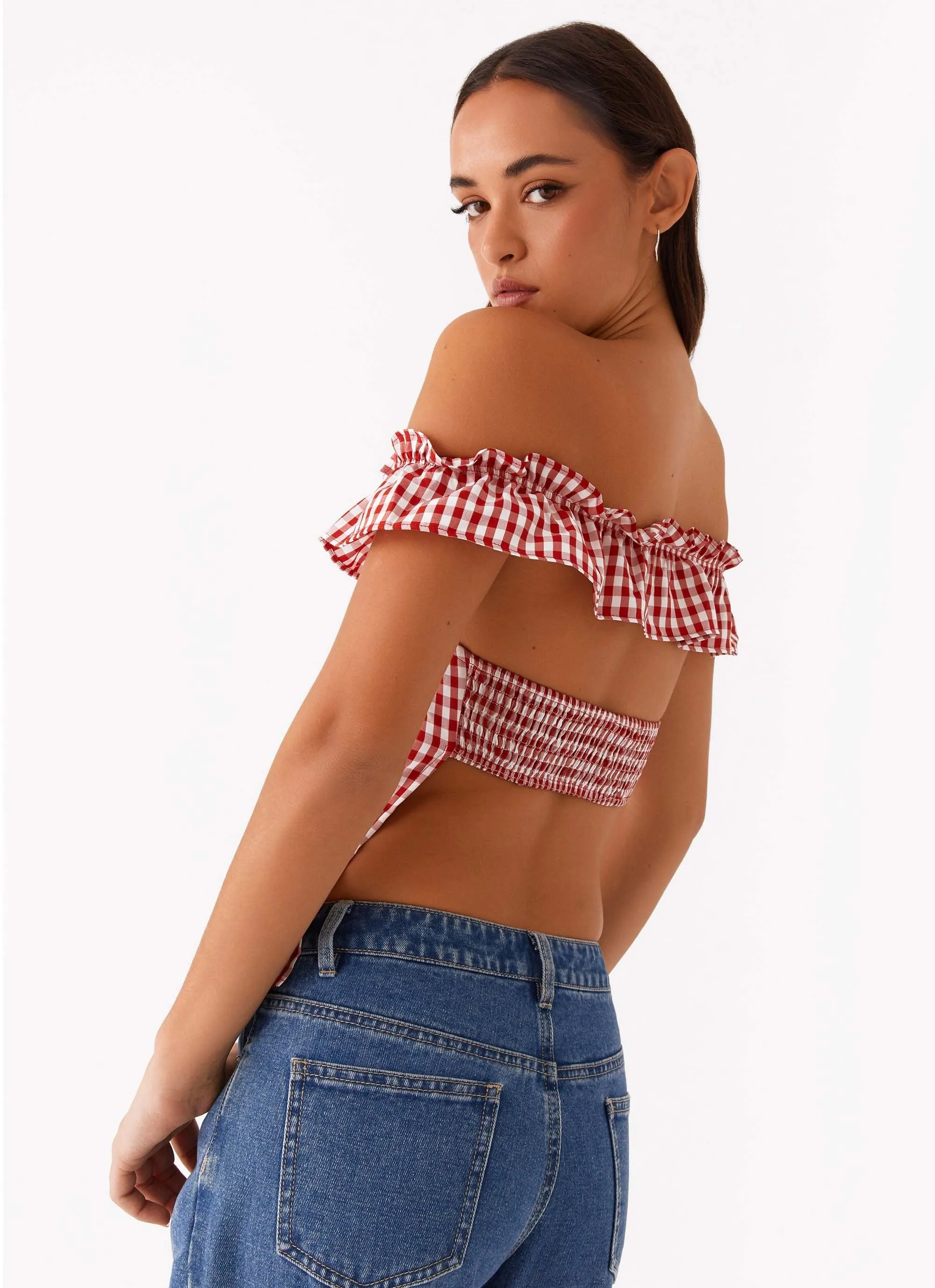Gwyneth Top - Red Gingham sold by Peppermayo product image thumbnail 5