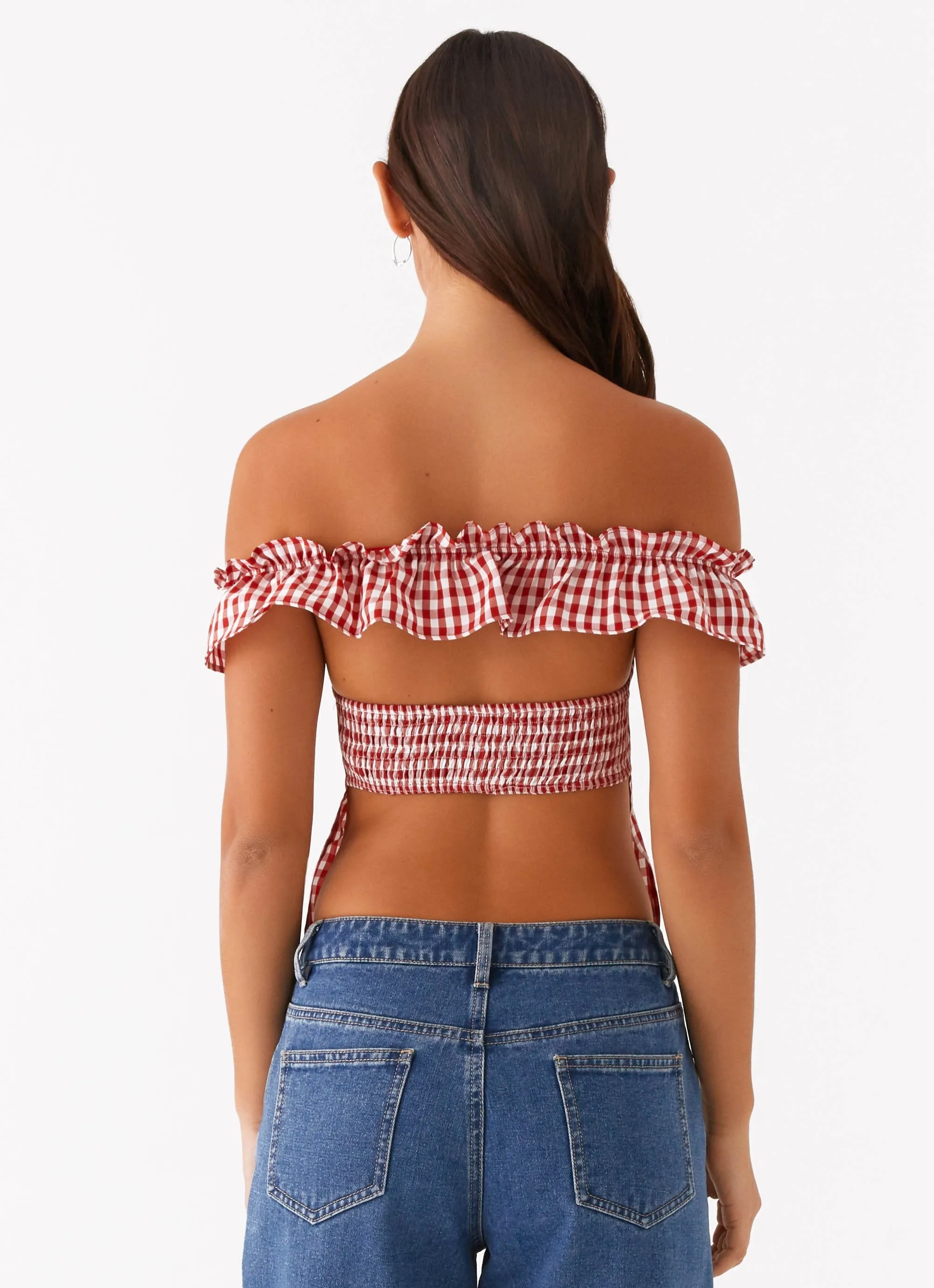 Gwyneth Top - Red Gingham sold by Peppermayo product image thumbnail 4