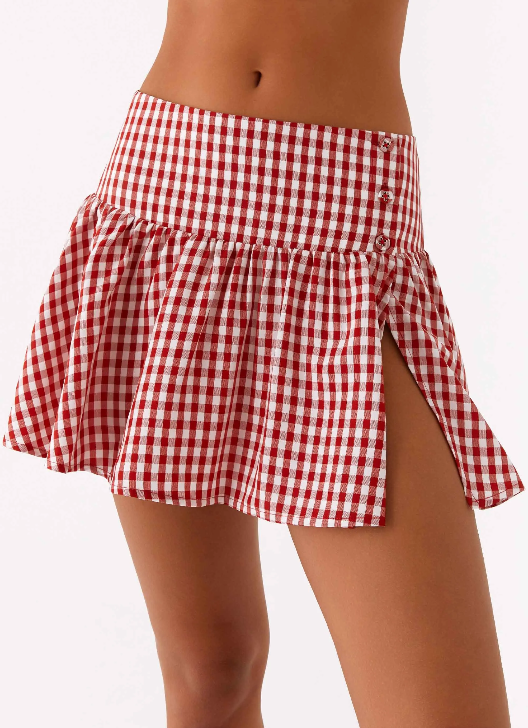 Bellamy Mini Skirt - Red Gingham sold by Peppermayo product image thumbnail 5