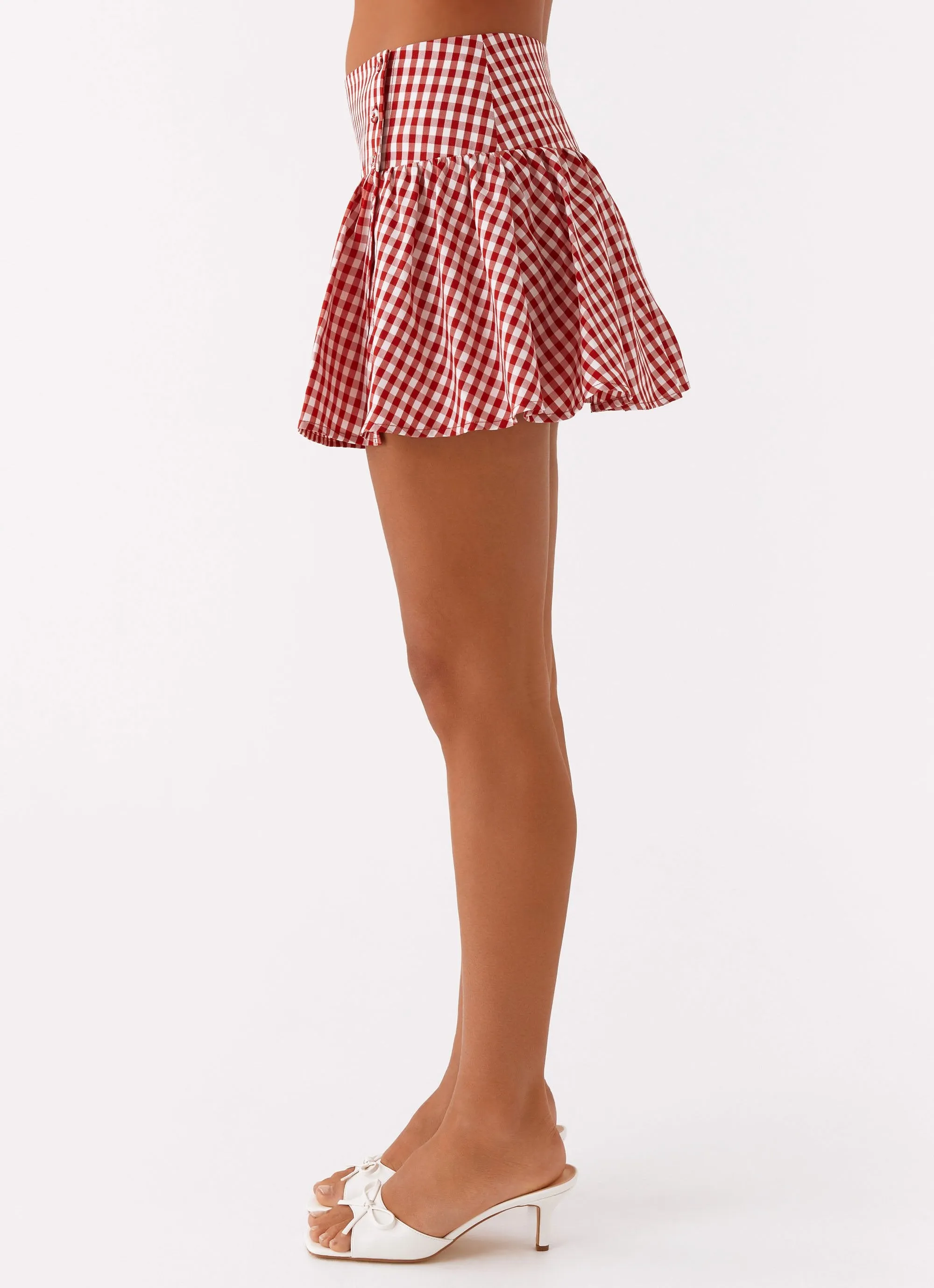 Bellamy Mini Skirt - Red Gingham sold by Peppermayo product image thumbnail 3