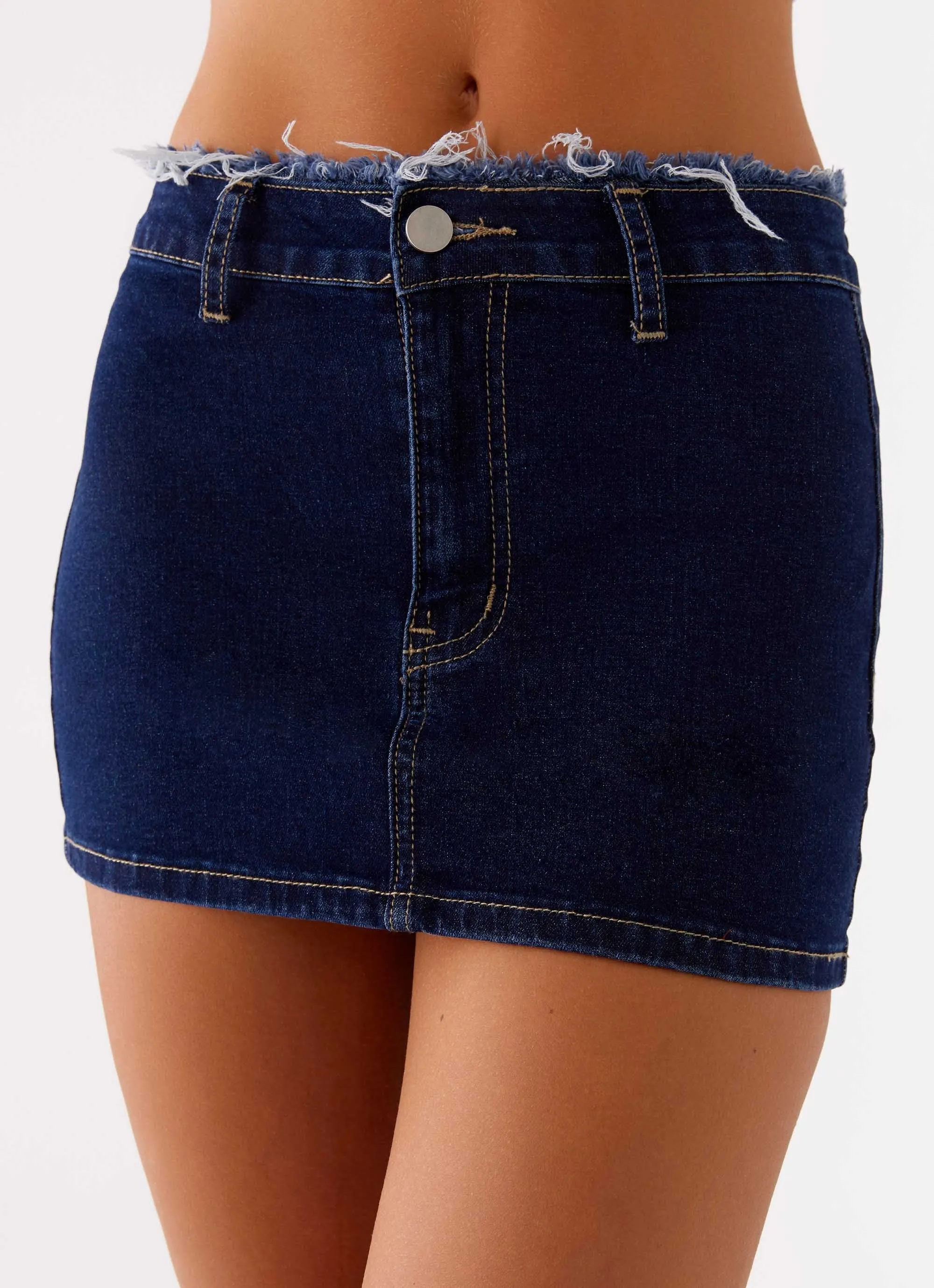 Kirryn Micro Skirt - Raw Blue sold by Peppermayo product image thumbnail 5