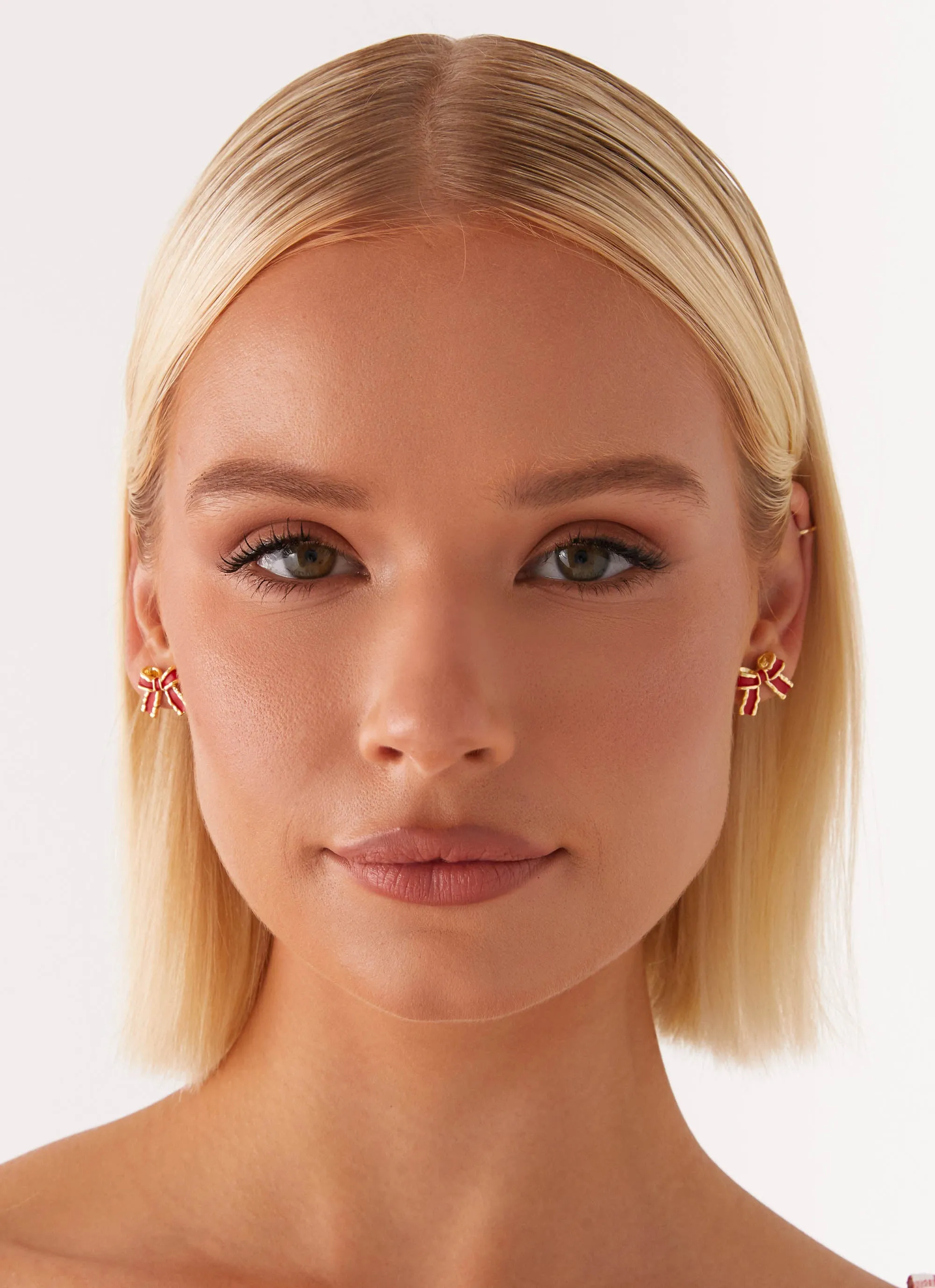 Adorable Bow Earrings - Red sold by Peppermayo product image thumbnail 4