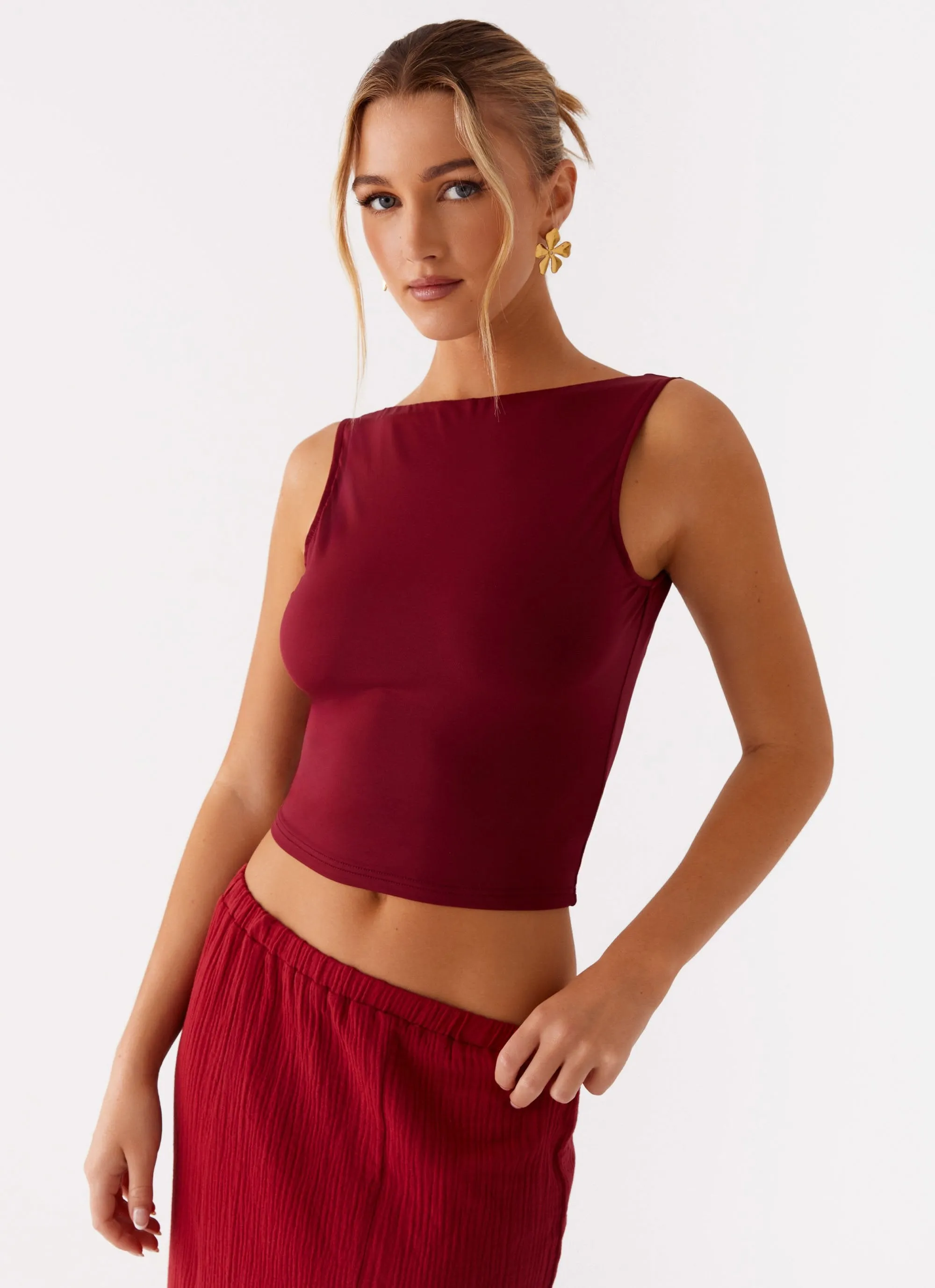 Blythe Top - Rhubard sold by Peppermayo