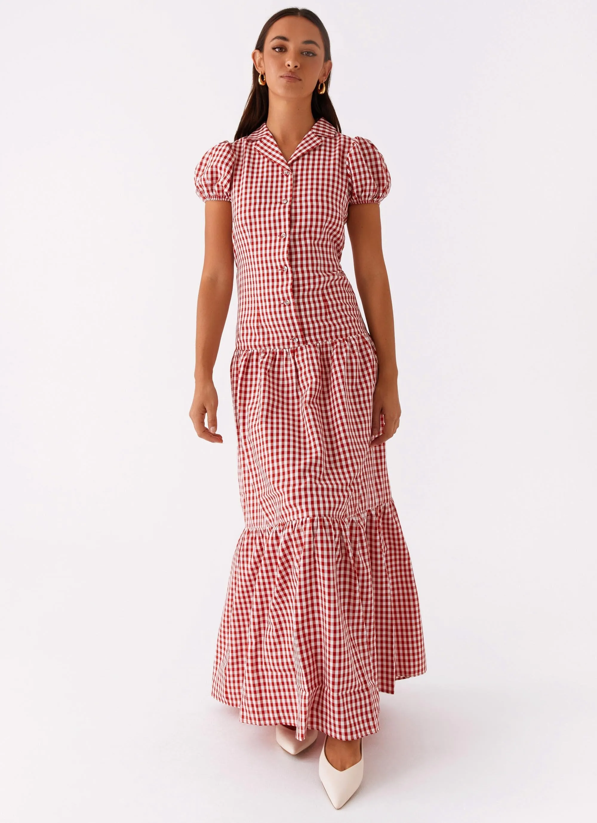Verity Maxi Dress - Red Gingham sold by Peppermayo product image thumbnail 5