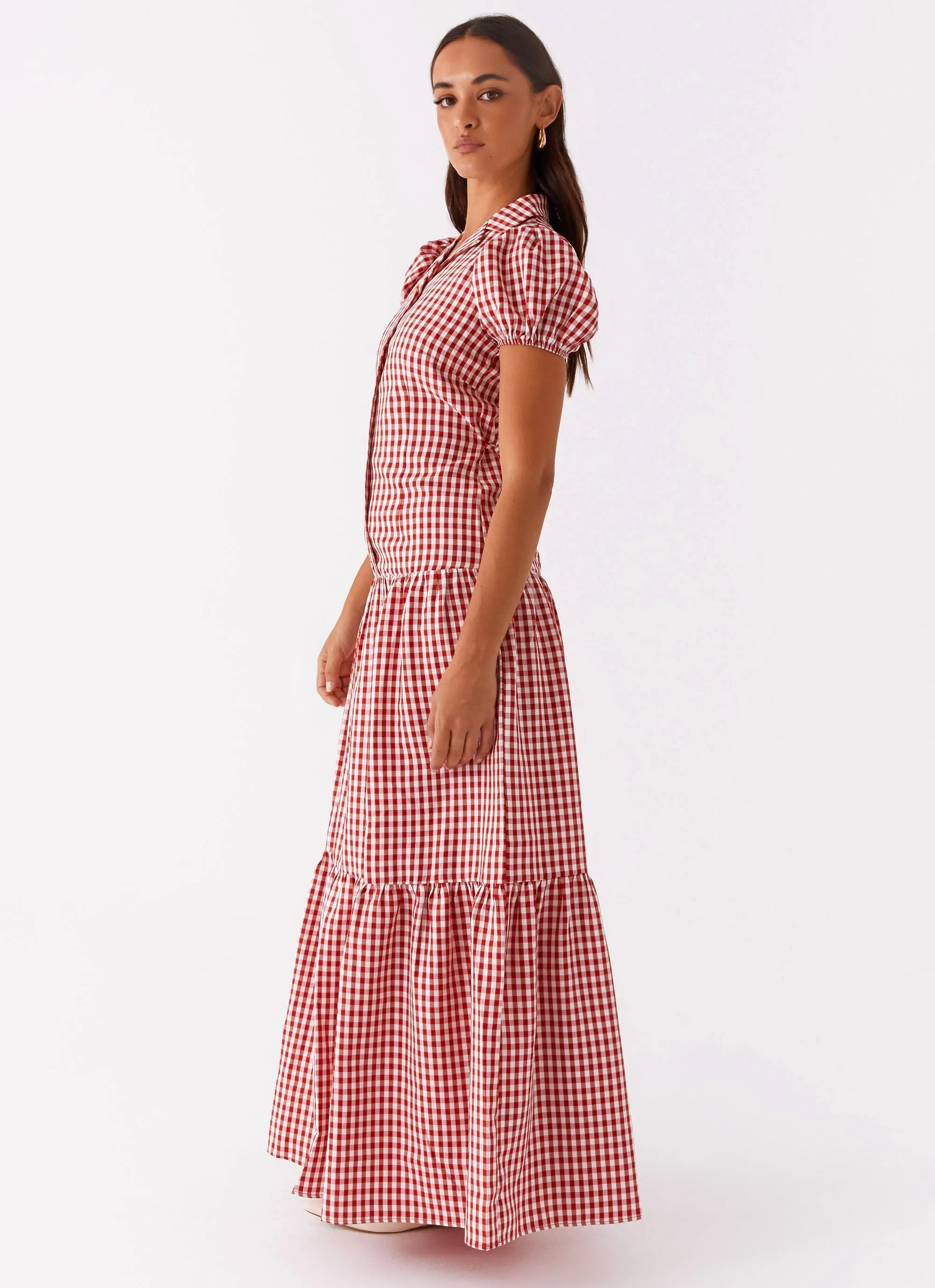 Verity Maxi Dress - Red Gingham sold by Peppermayo product image thumbnail 2