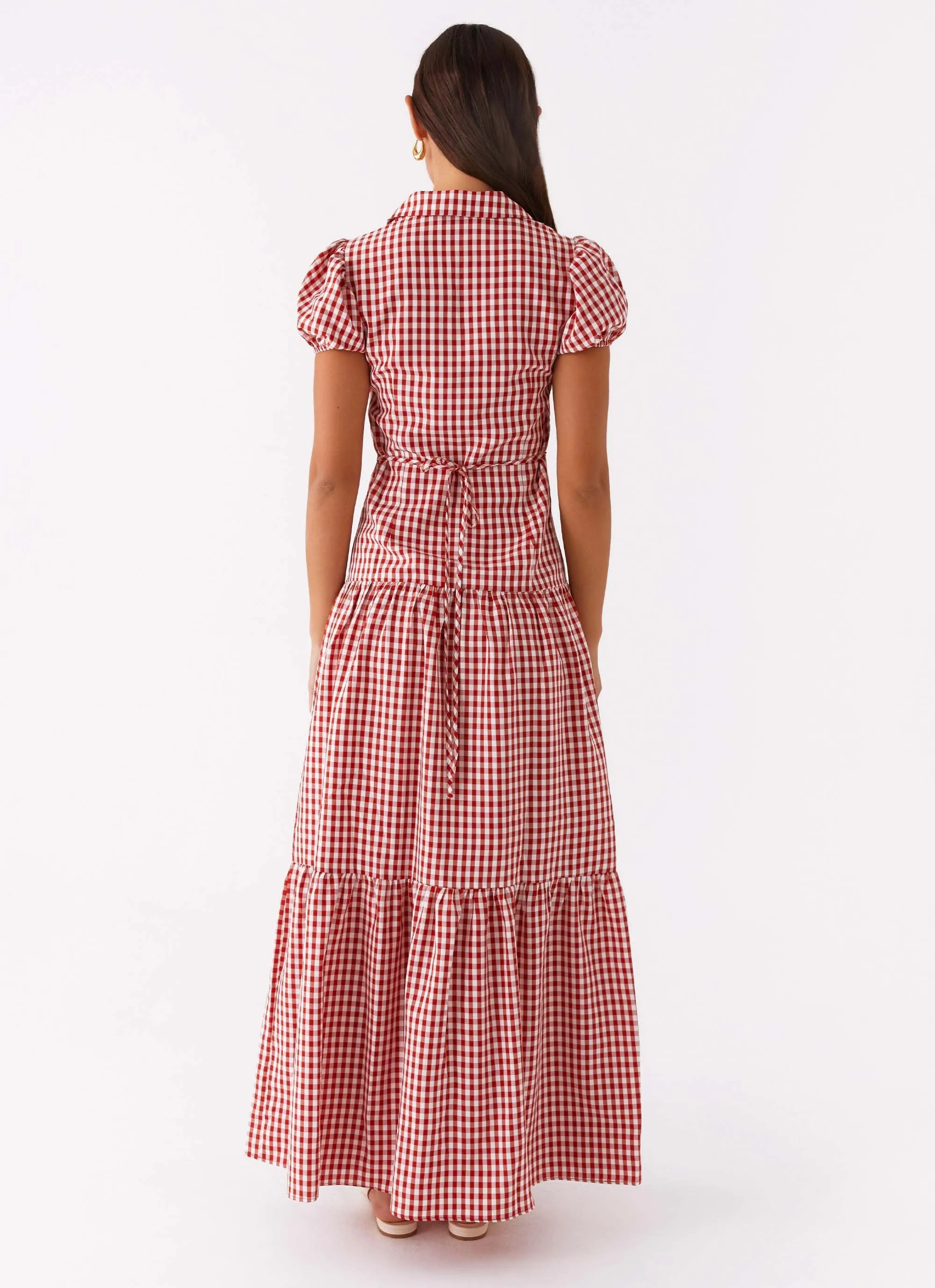 Verity Maxi Dress - Red Gingham sold by Peppermayo product image thumbnail 3