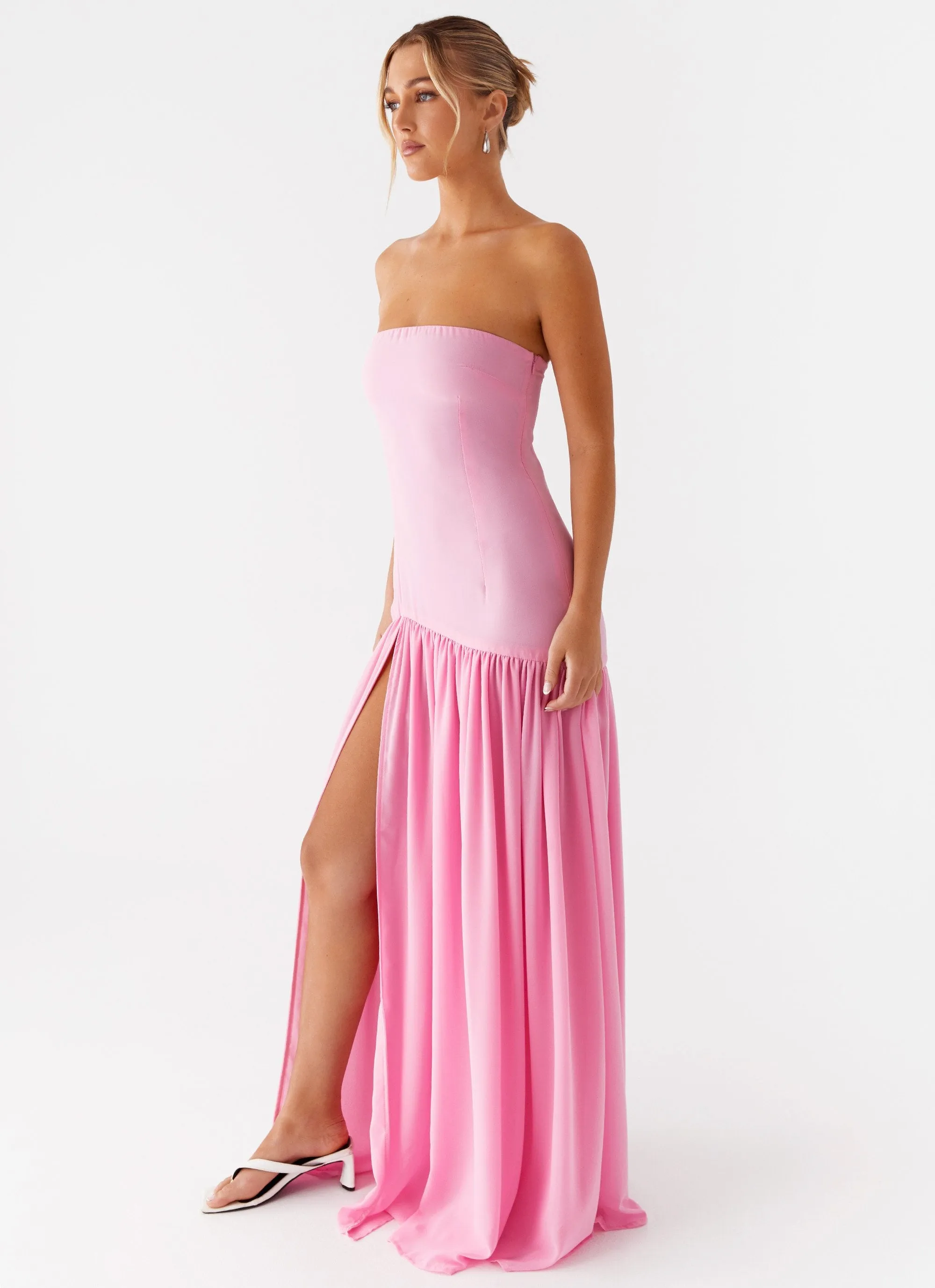 Eden Strapless Maxi Dress - Pink sold by Peppermayo product image thumbnail 5