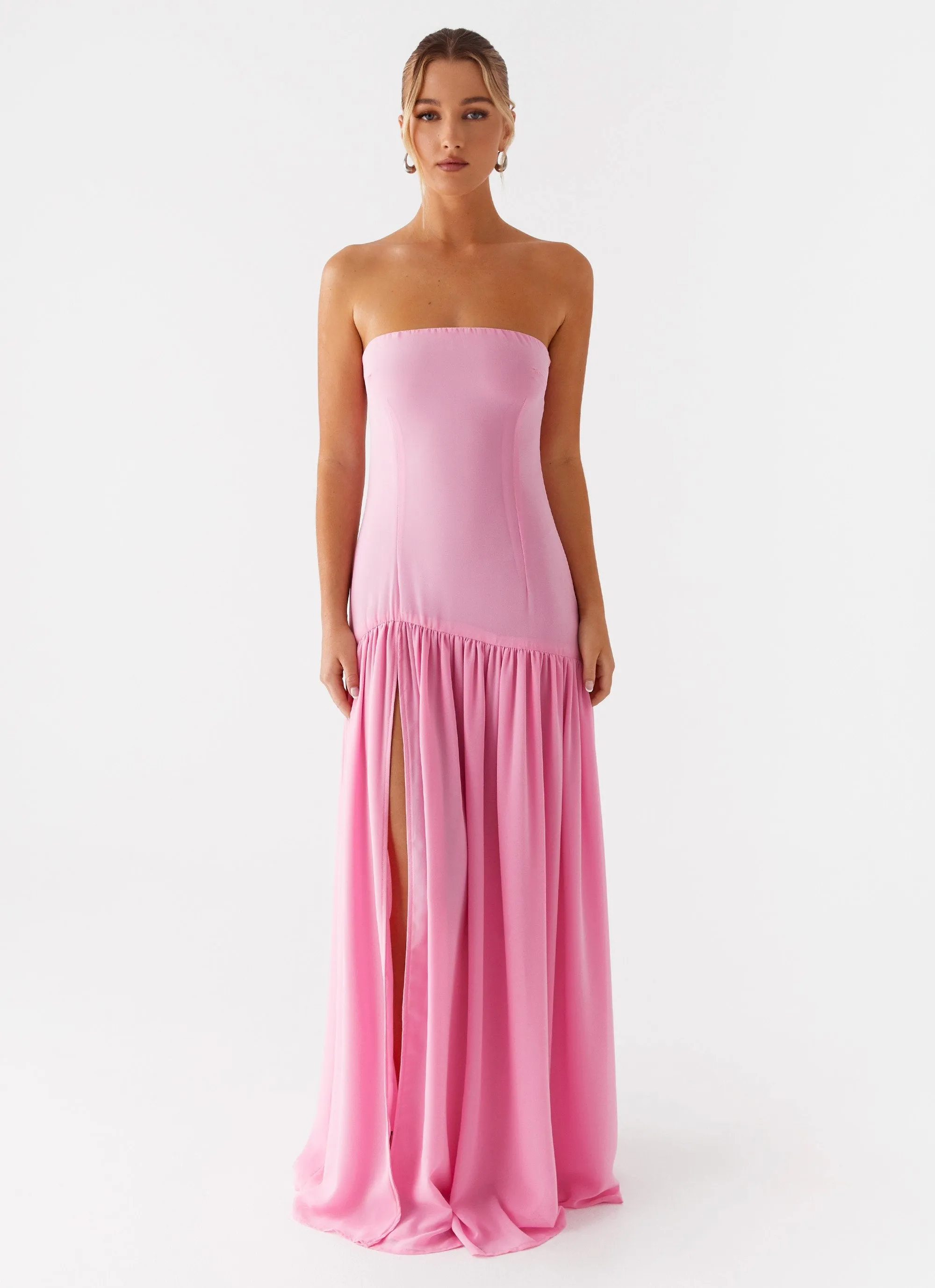 Eden Strapless Maxi Dress - Pink sold by Peppermayo product image thumbnail 4