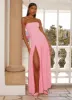 Eden Strapless Maxi Dress - Pink sold by Peppermayo