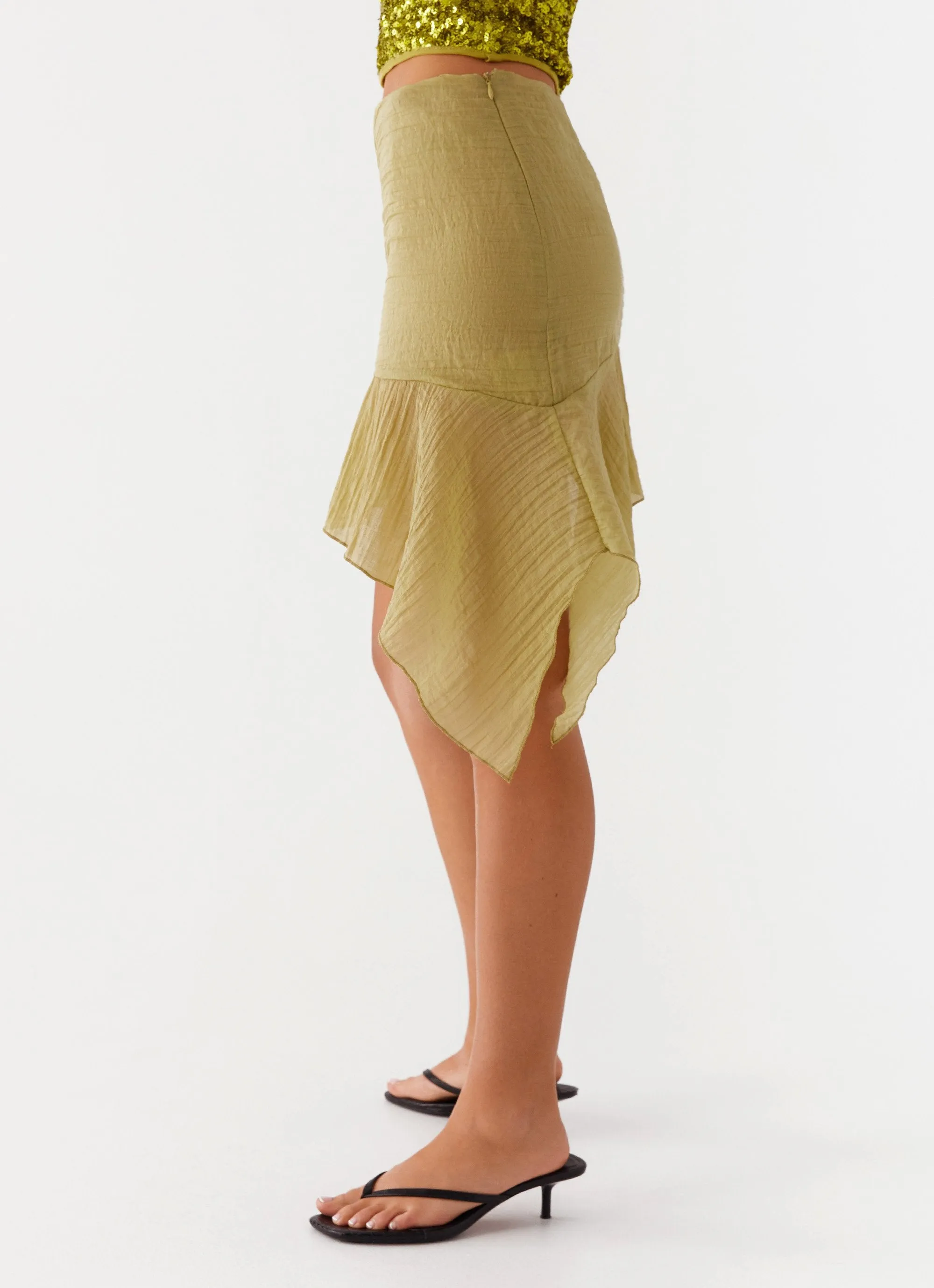 Harmonies Mini Skirt - Green sold by Peppermayo product image thumbnail 4