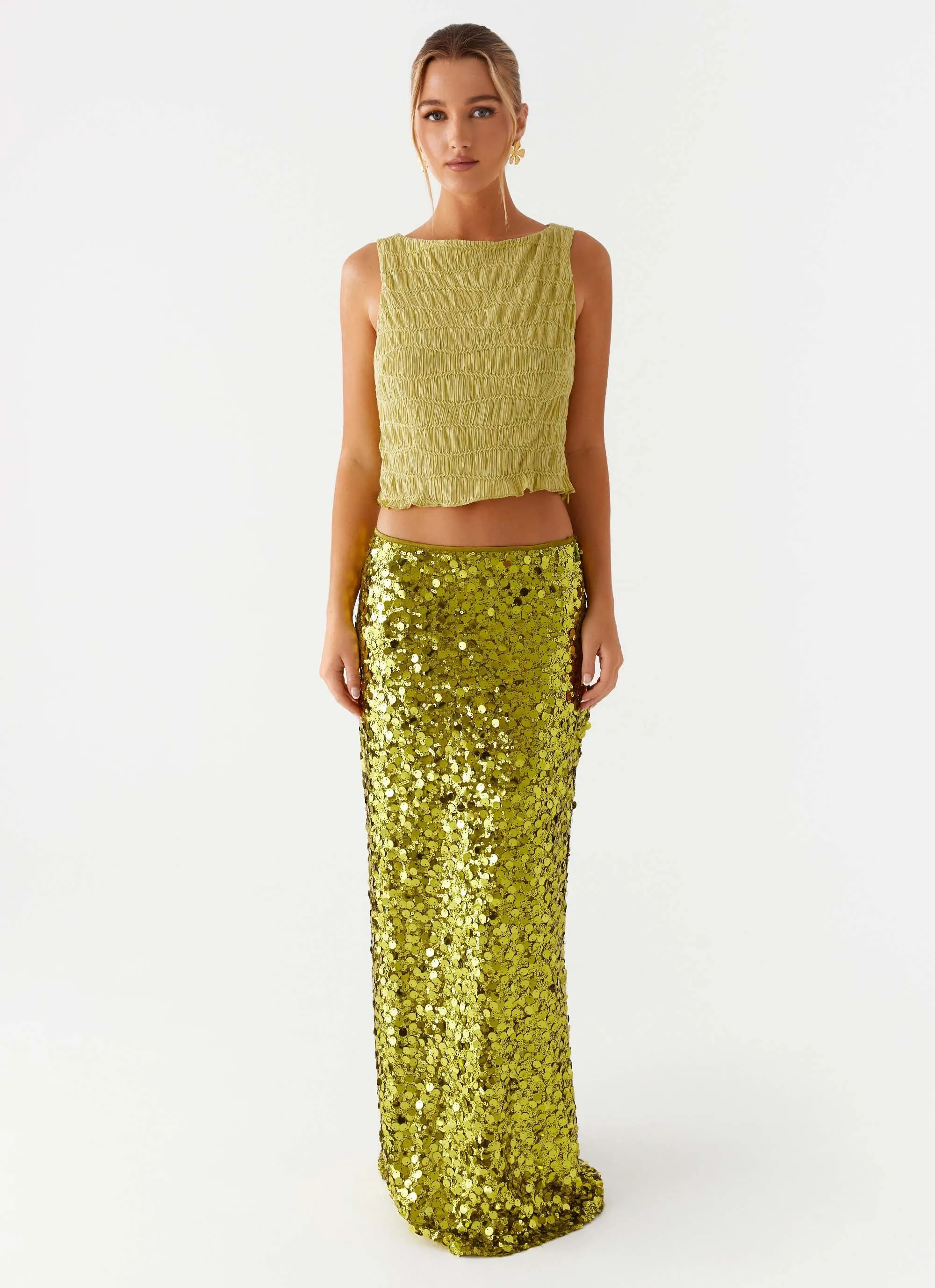 Supernova Boat Neck Top - Lime sold by Peppermayo product image thumbnail 4