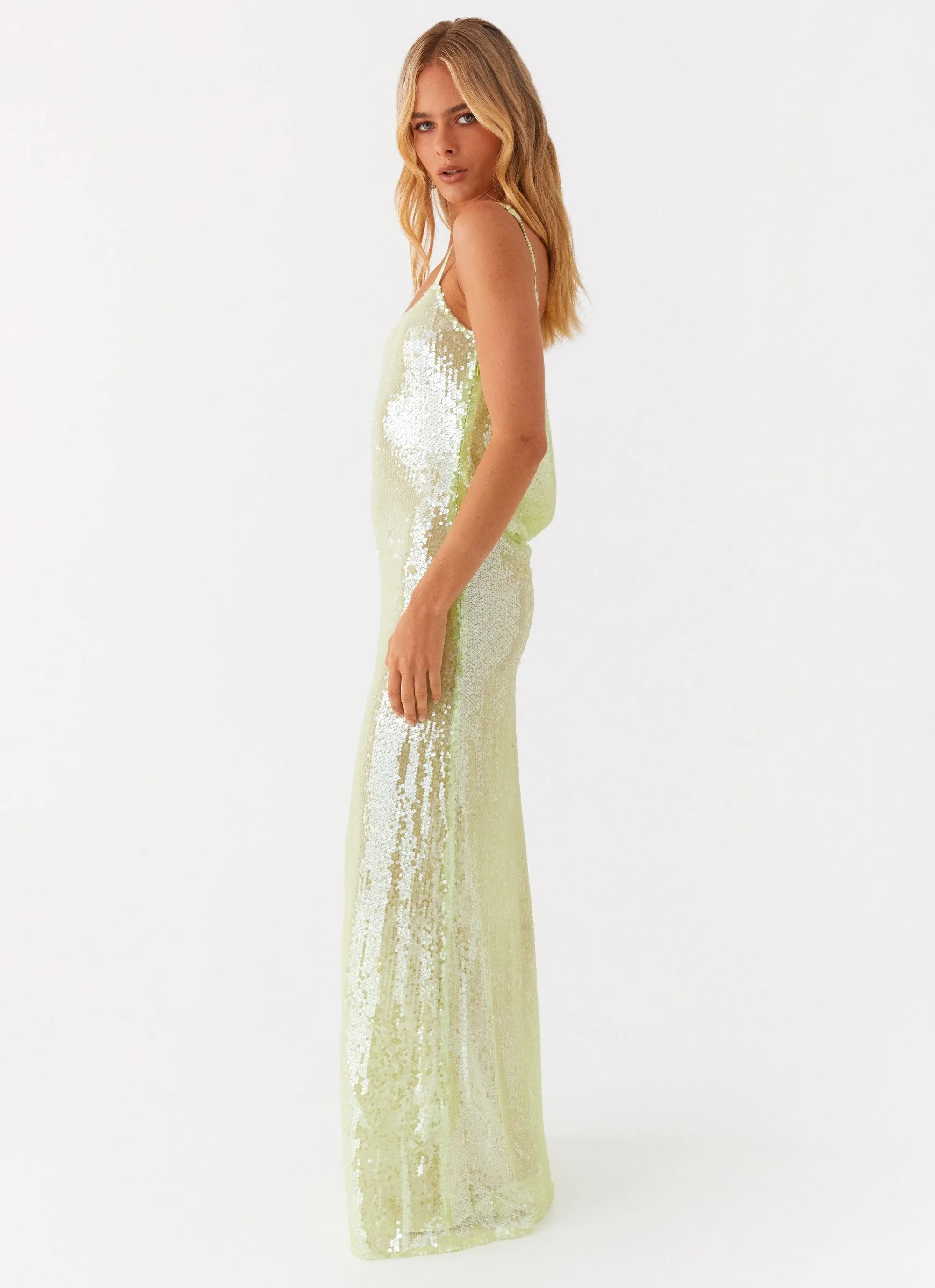 Higher Level Sequin Maxi Dress - Mint sold by Peppermayo product image thumbnail 3