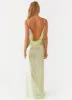 Higher Level Sequin Maxi Dress - Mint sold by Peppermayo