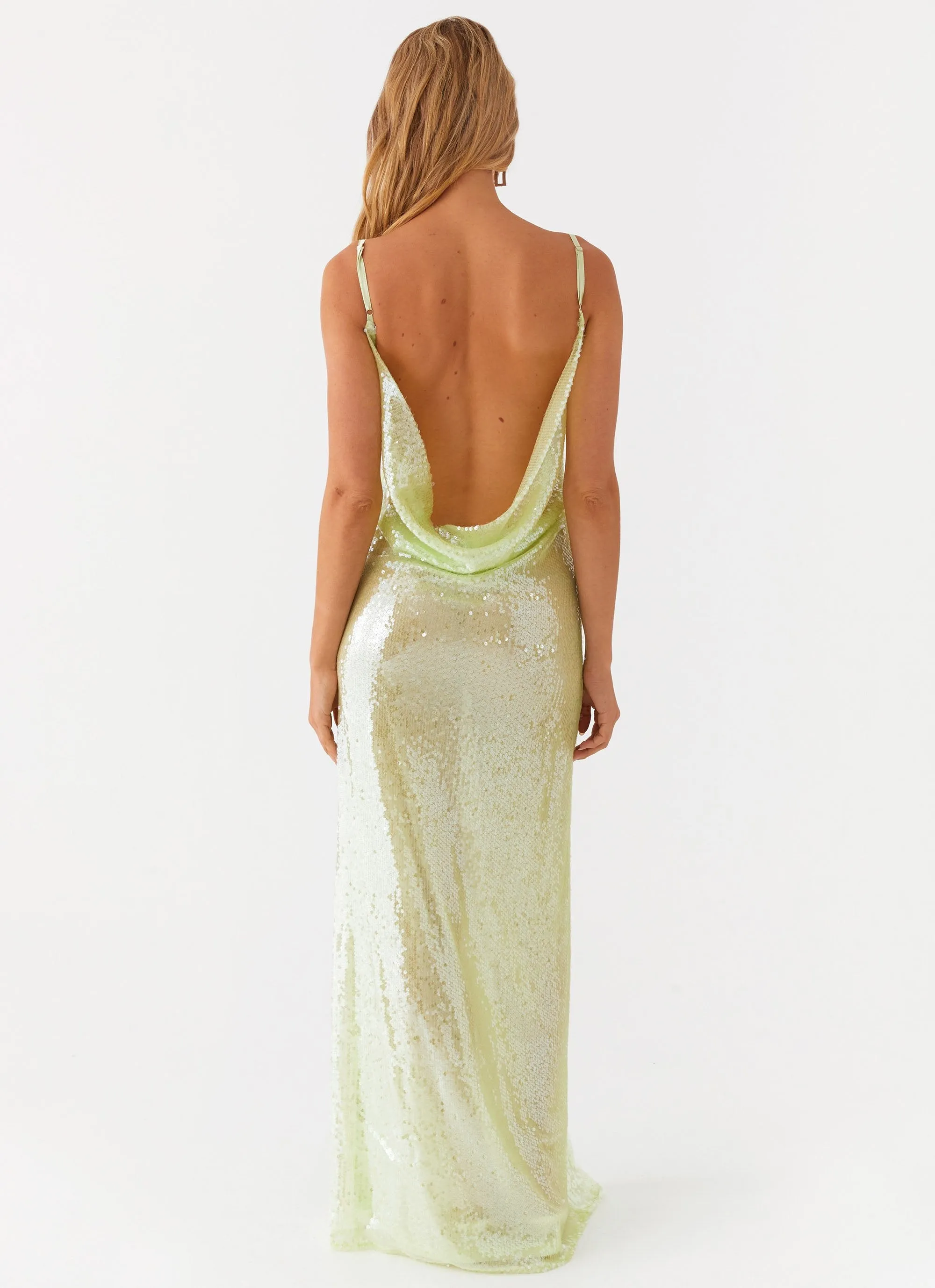 Higher Level Sequin Maxi Dress - Mint sold by Peppermayo product image thumbnail 4