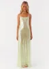 Higher Level Sequin Maxi Dress - Mint sold by Peppermayo