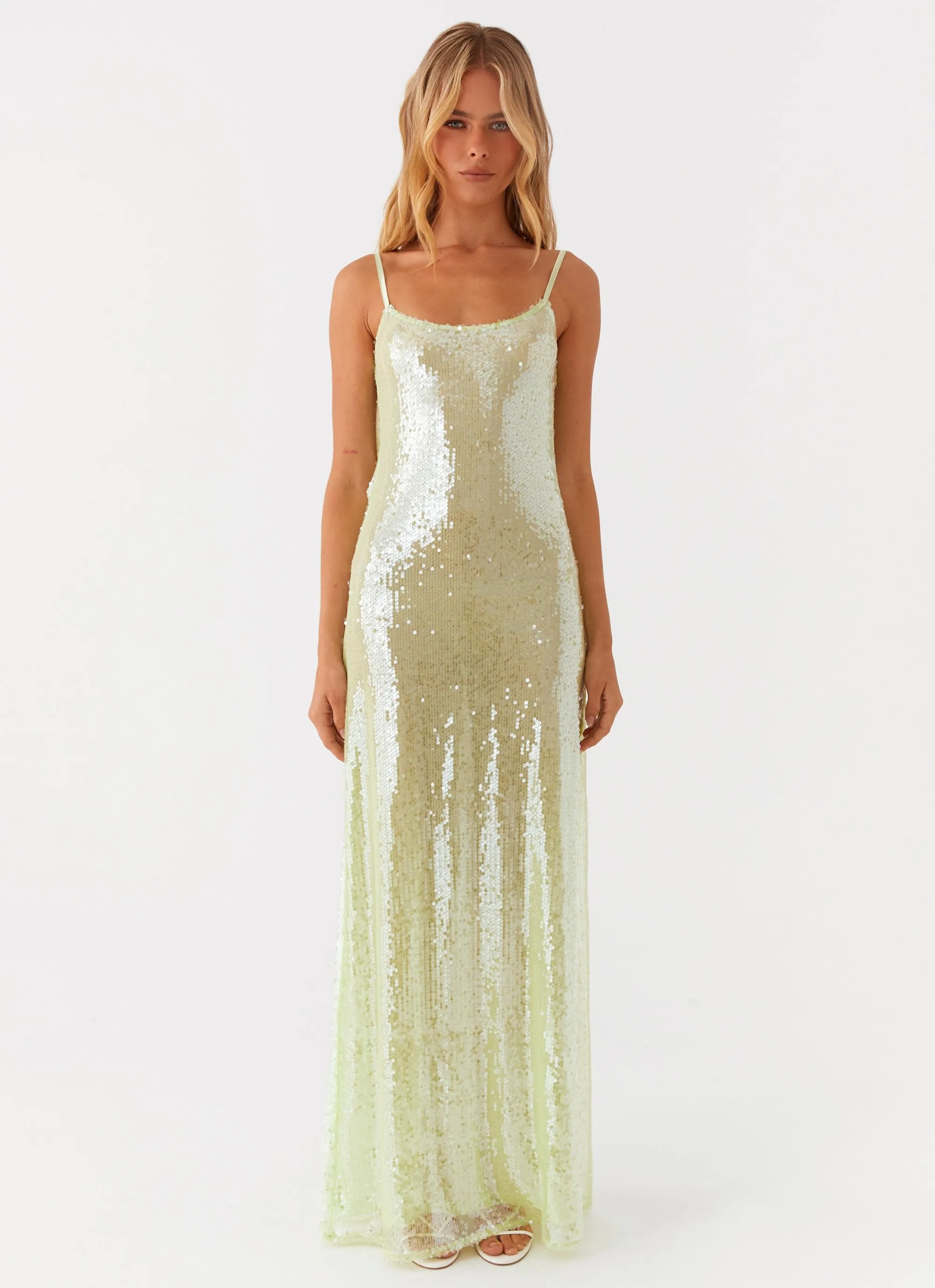 Higher Level Sequin Maxi Dress - Mint sold by Peppermayo product image thumbnail 2