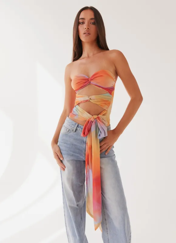 Sunlight Cascade Top - Rainbow Radiance sold by Peppermayo