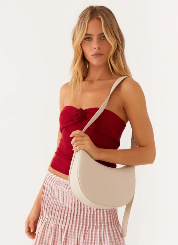 Unwritten Rule Shoulder Bag - Pearl sold by Peppermayo