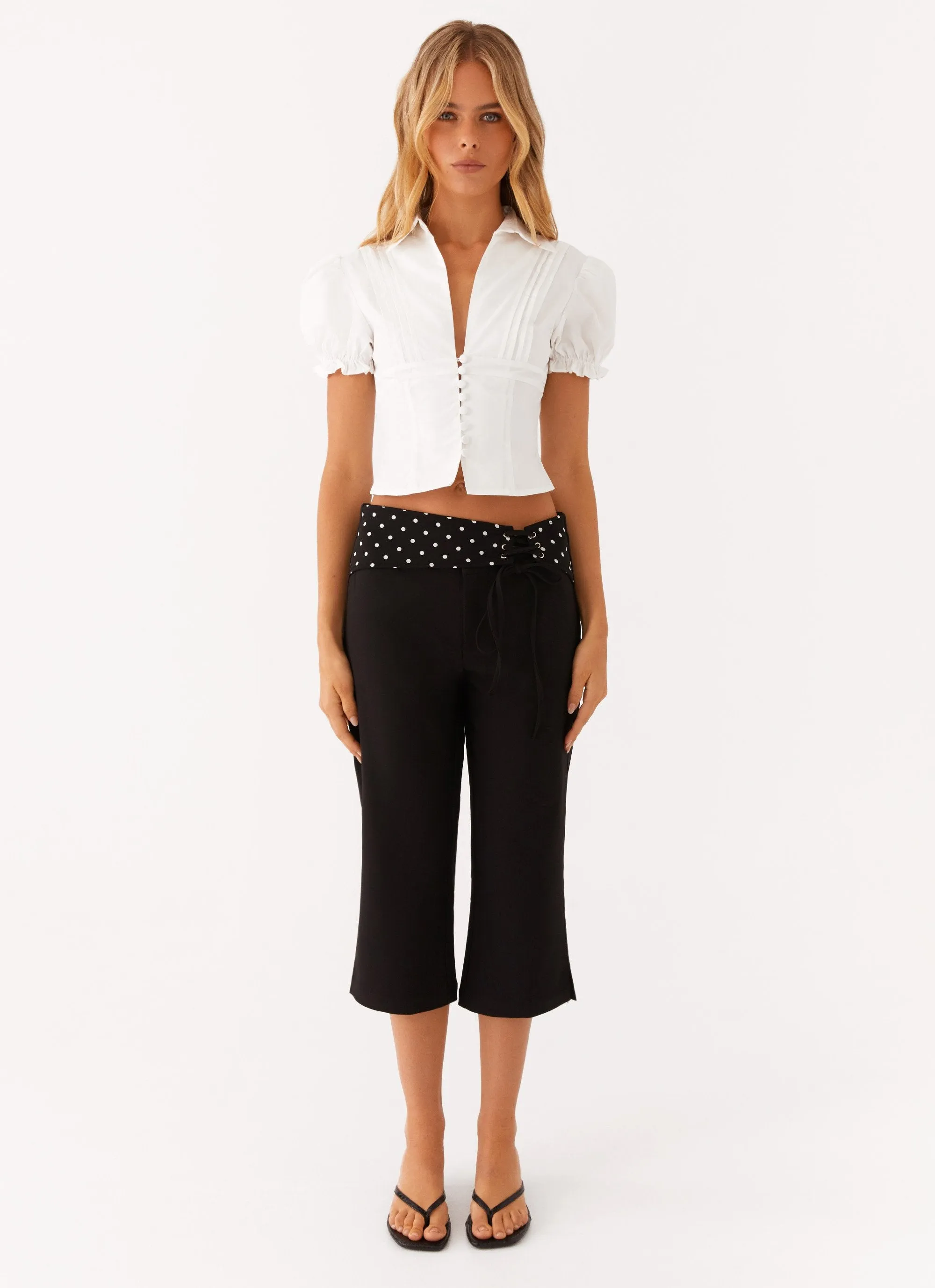 Hadid Capri Pants - Black sold by Peppermayo product image thumbnail 3