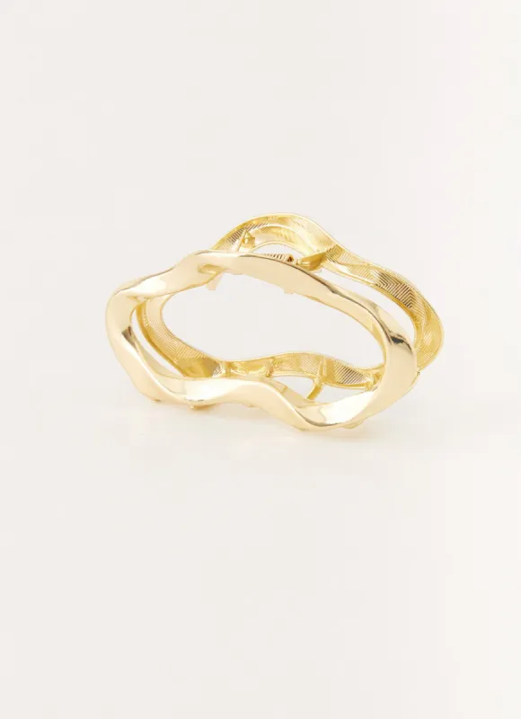 Clean Girl Claw Clip - Gold made by Peppermayo