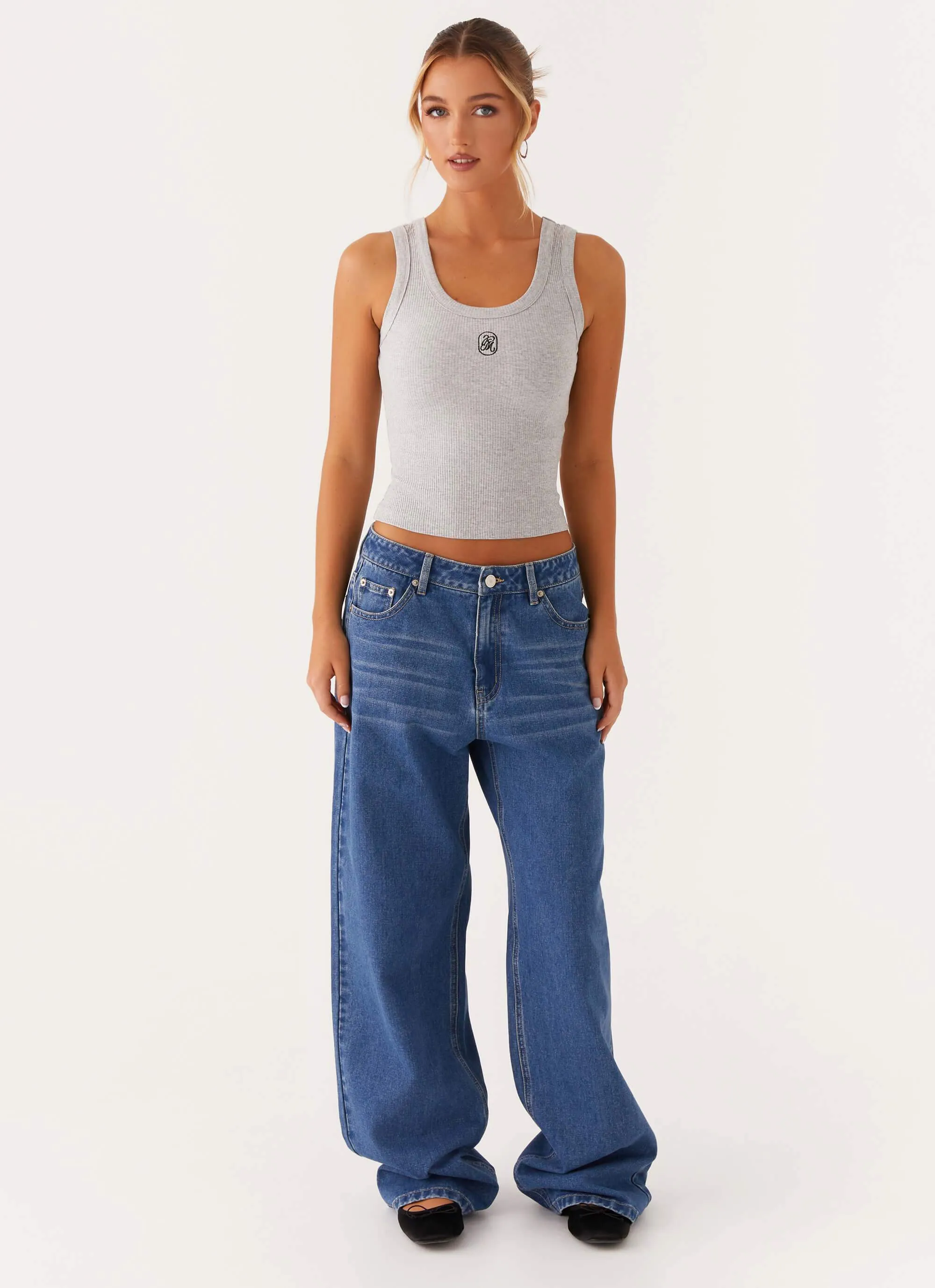 Signature Tank Top - Light Grey Marle sold by Peppermayo product image thumbnail 3