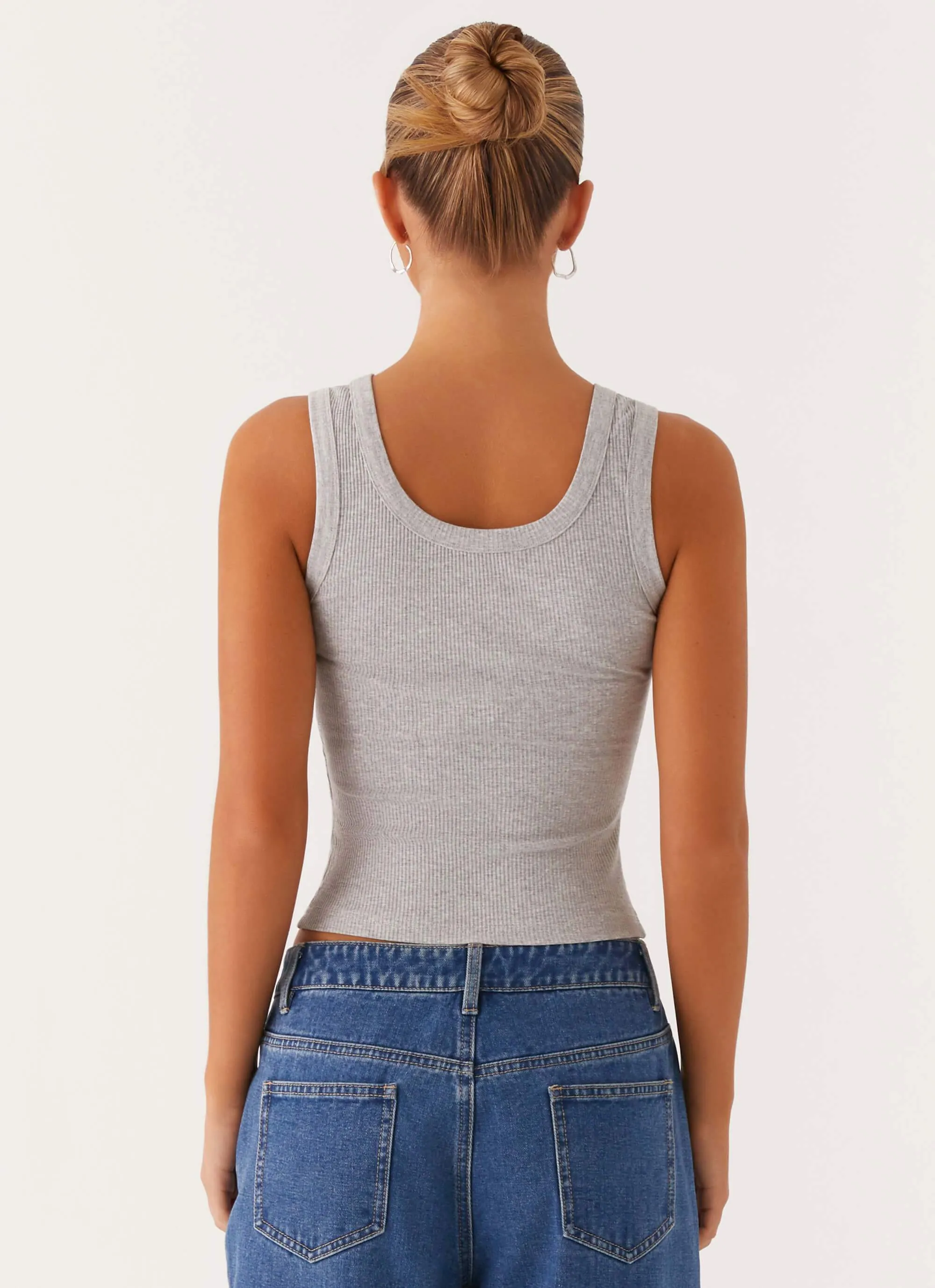 Signature Tank Top - Light Grey Marle sold by Peppermayo product image thumbnail 5