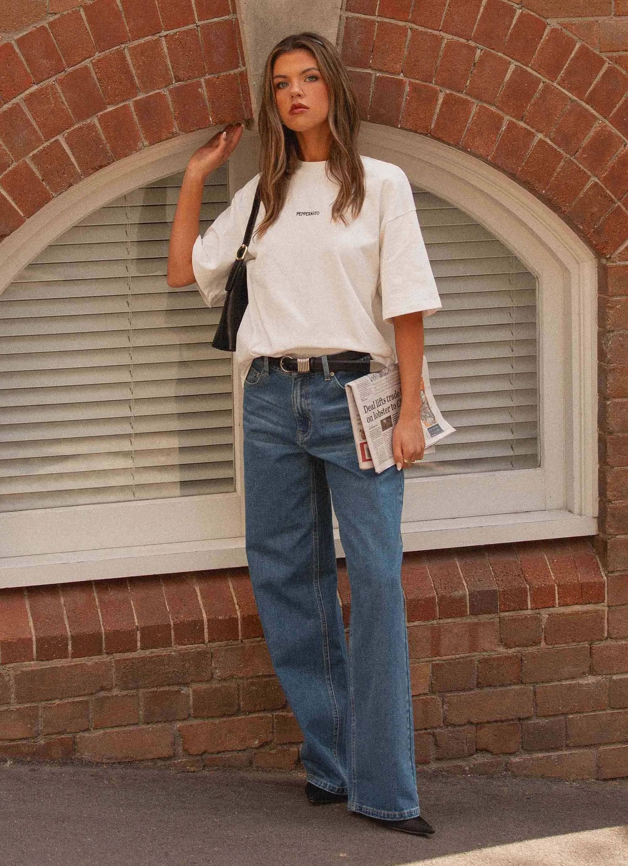 Signature Oversized Tee - White sold by Peppermayo product image thumbnail 2