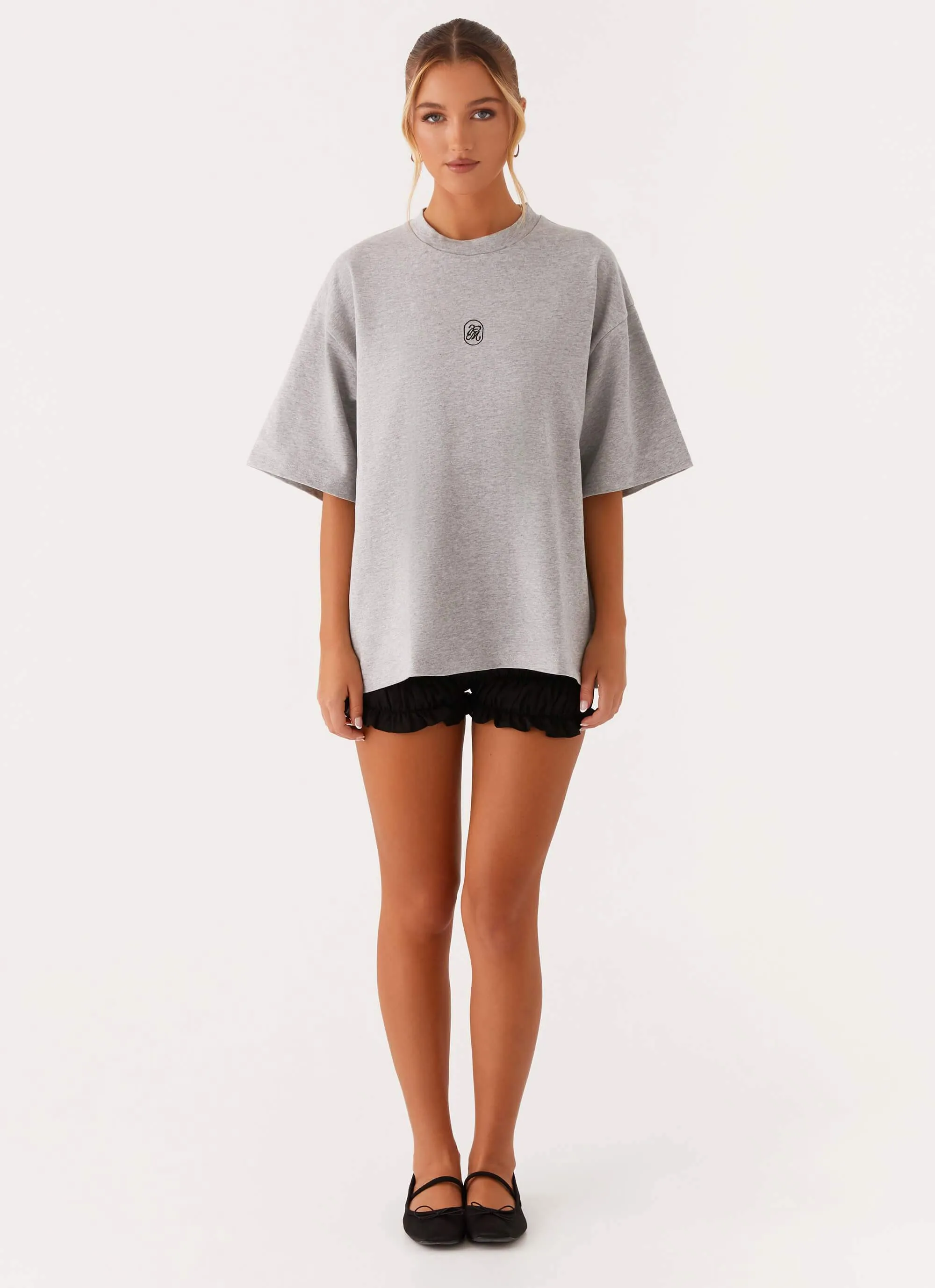 Signature Oversized Tee - Grey sold by Peppermayo product image thumbnail 3