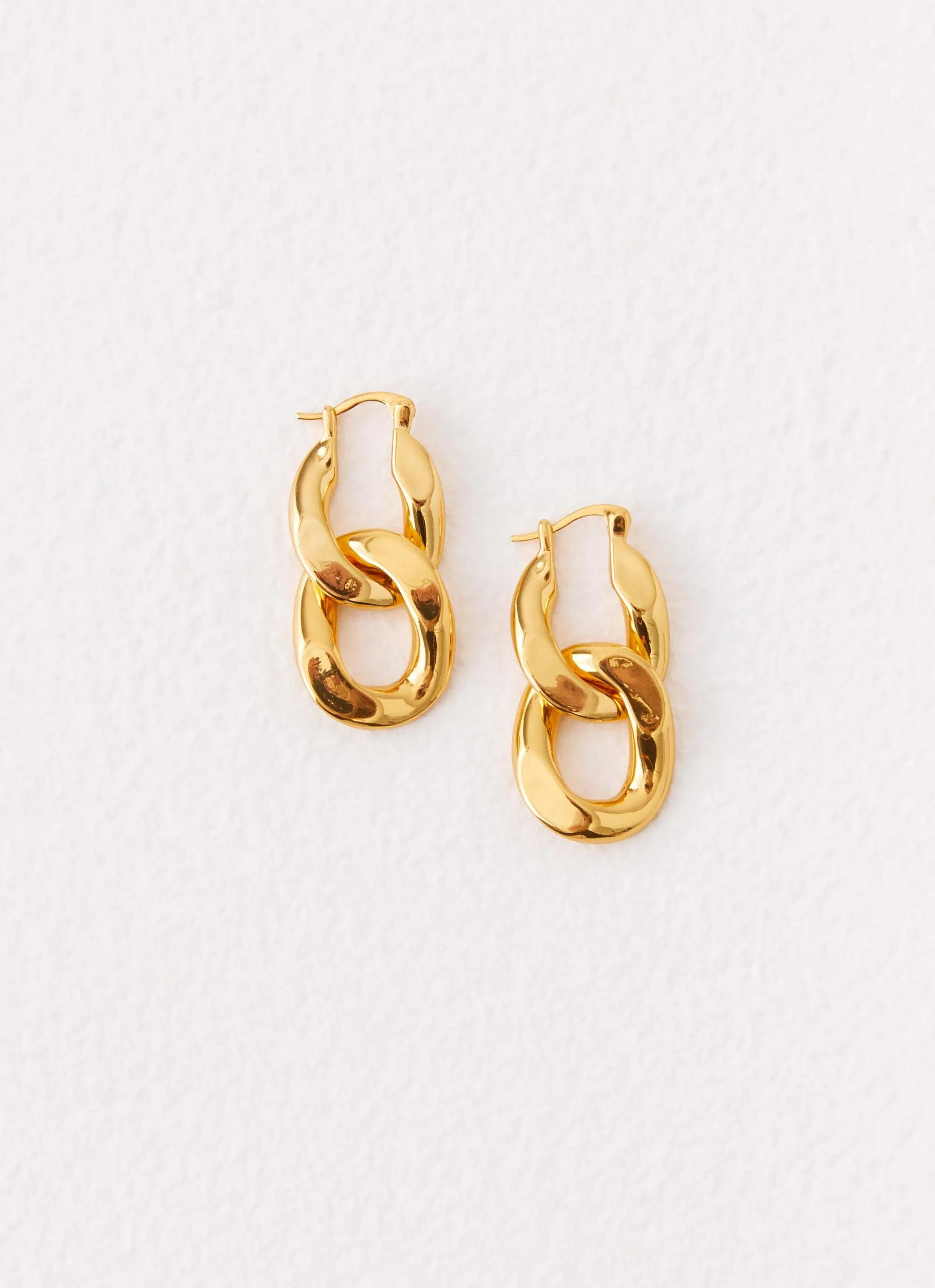 Hooked Up Earrings - Gold sold by Peppermayo product image thumbnail 2