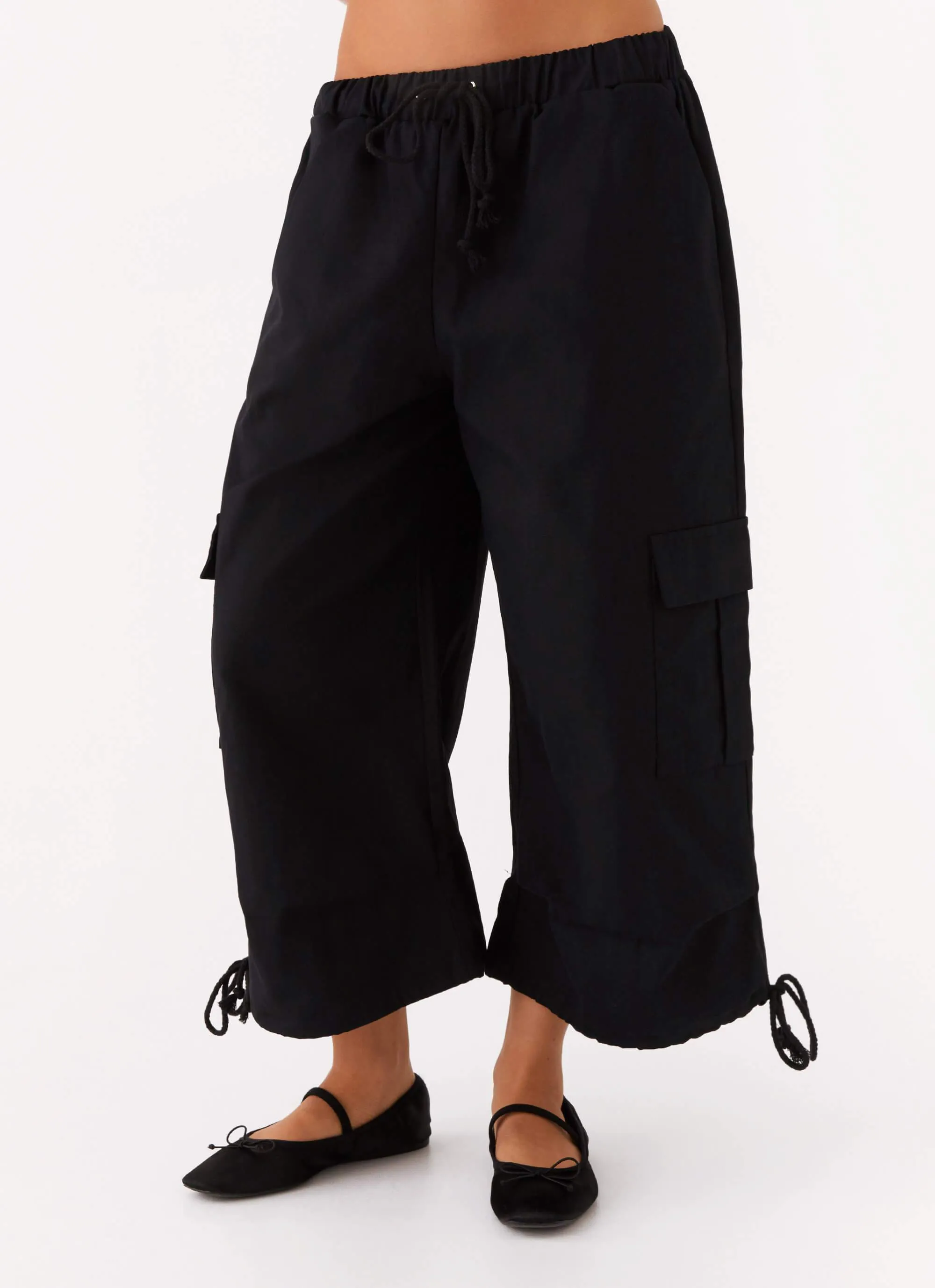 Just My Luck Long Cargo Shorts - Black sold by Peppermayo product image thumbnail 5