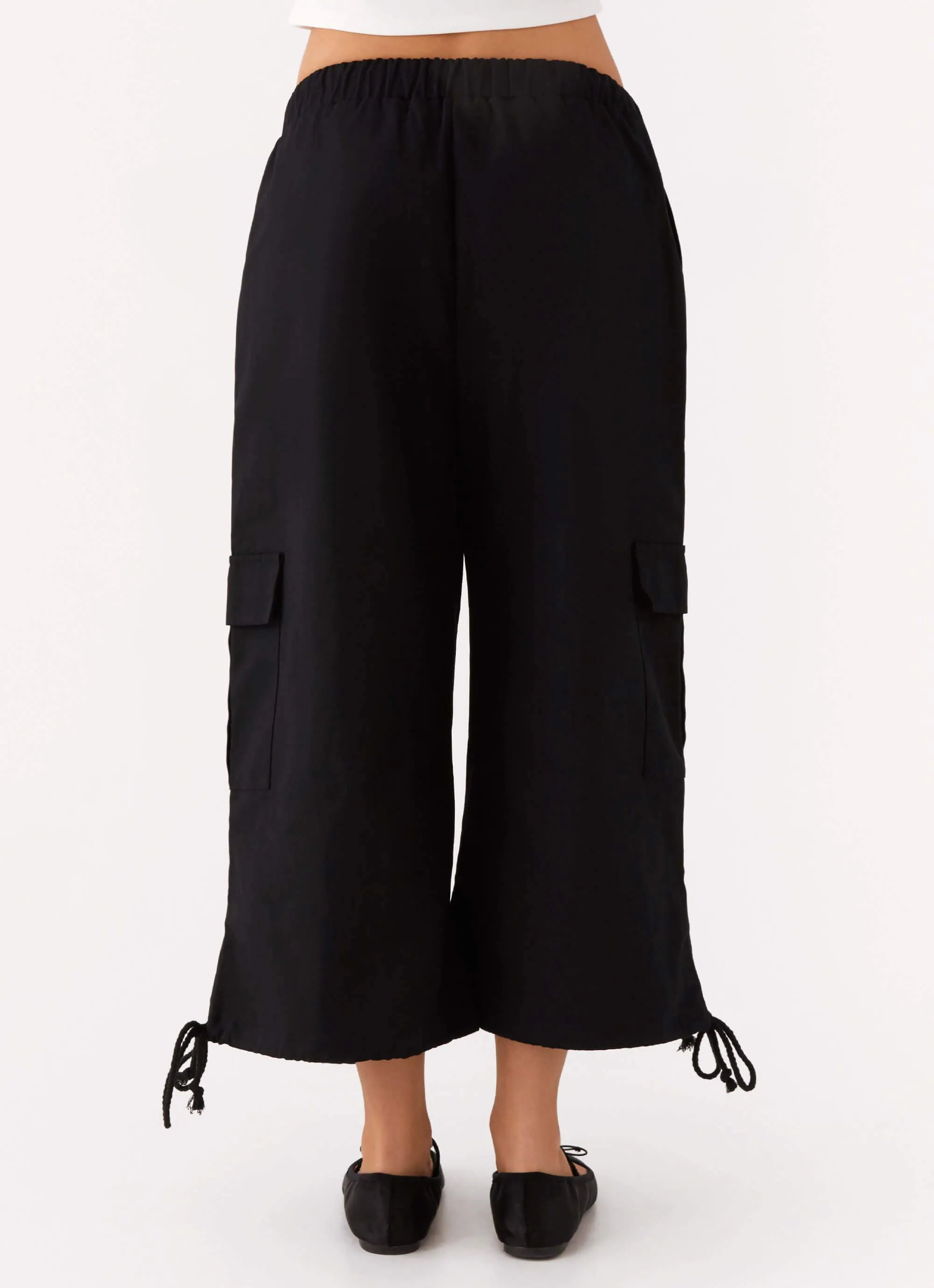 Just My Luck Long Cargo Shorts - Black sold by Peppermayo product image thumbnail 4