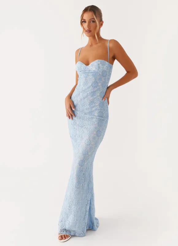 Sonia Maxi Dress - Blue sold by Peppermayo