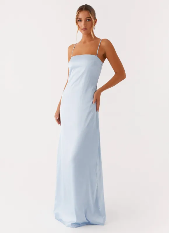 Aster Bloom Maxi Dress - Blue sold by Peppermayo