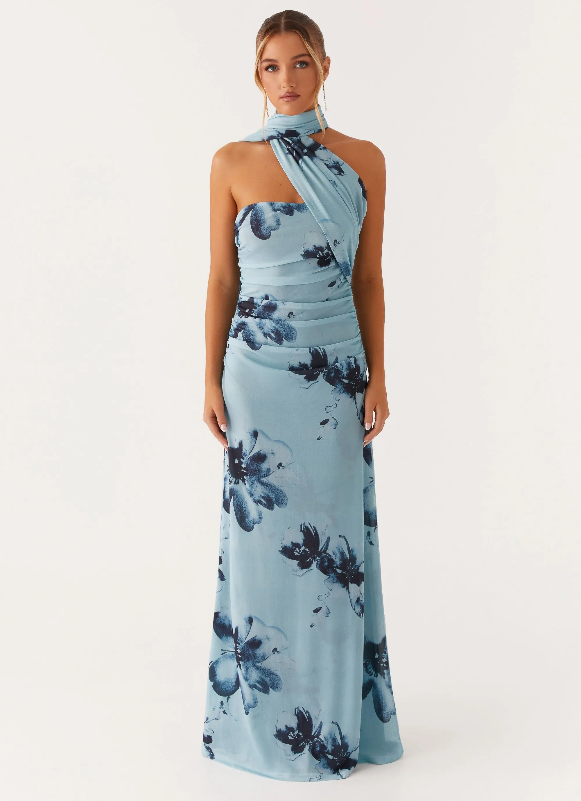 Songbird Maxi Dress - Blue Black Floral sold by Peppermayo product image thumbnail 3