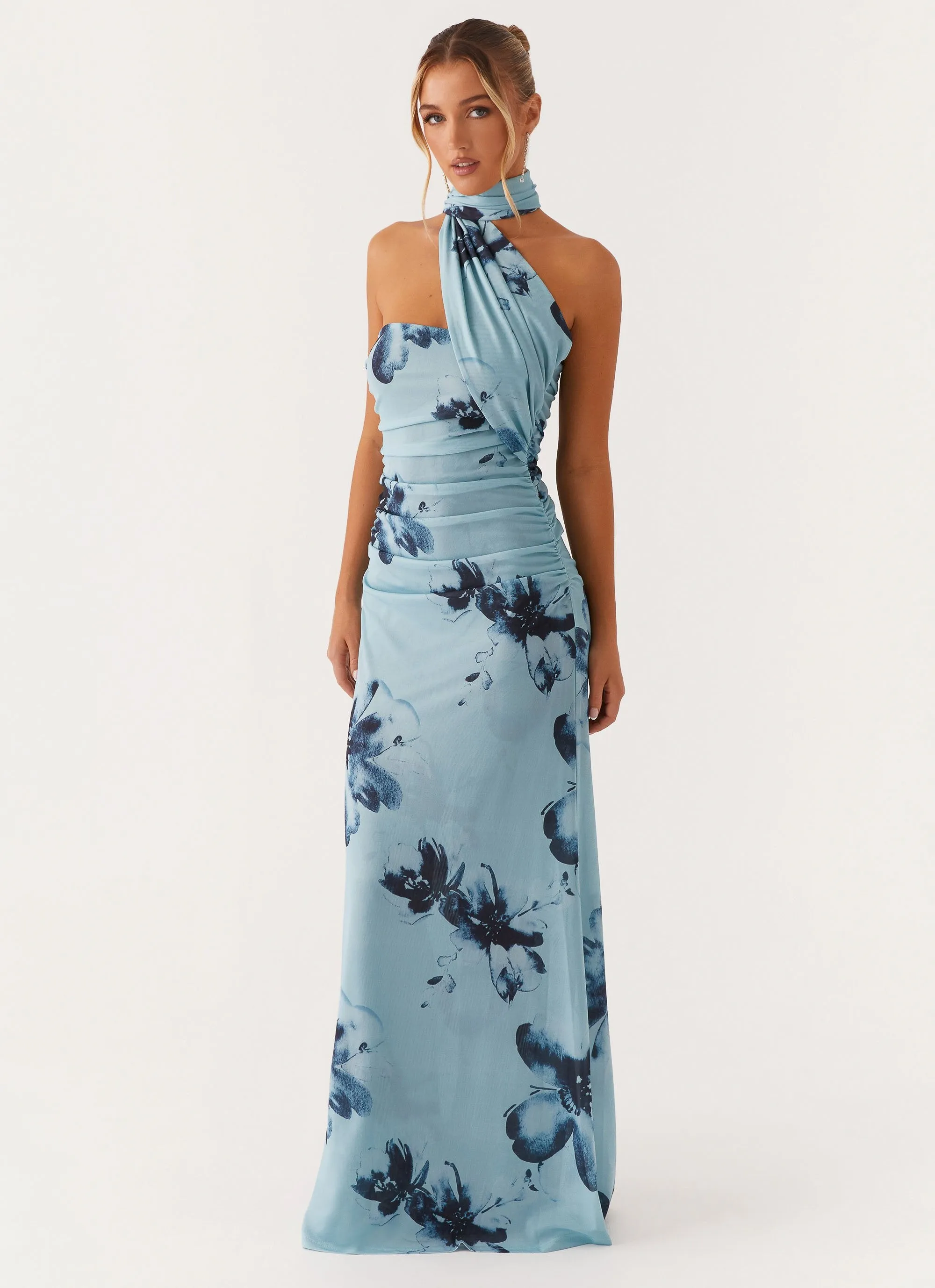 Songbird Maxi Dress - Blue Black Floral sold by Peppermayo product image thumbnail 4