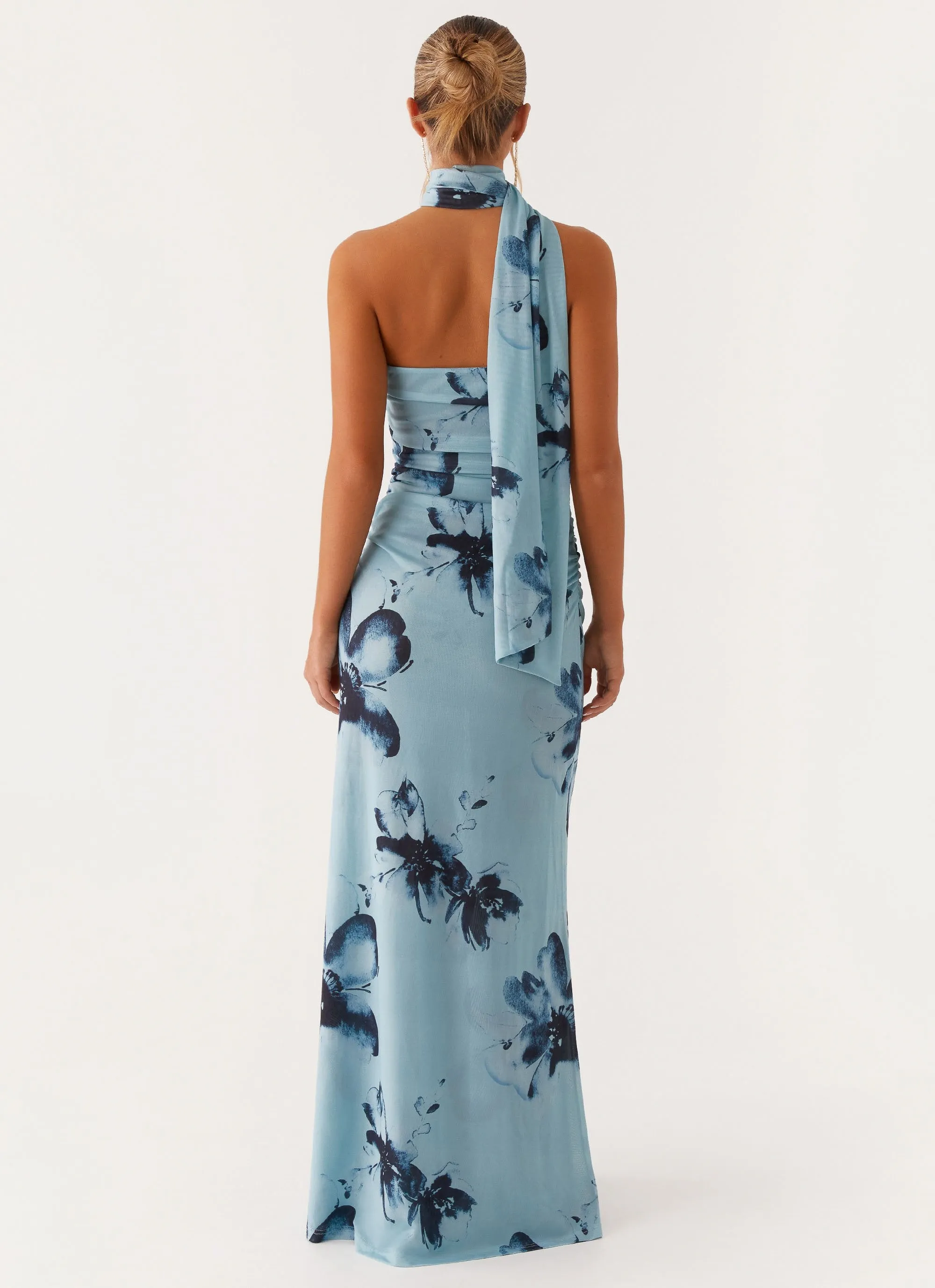 Songbird Maxi Dress - Blue Black Floral sold by Peppermayo product image thumbnail 5