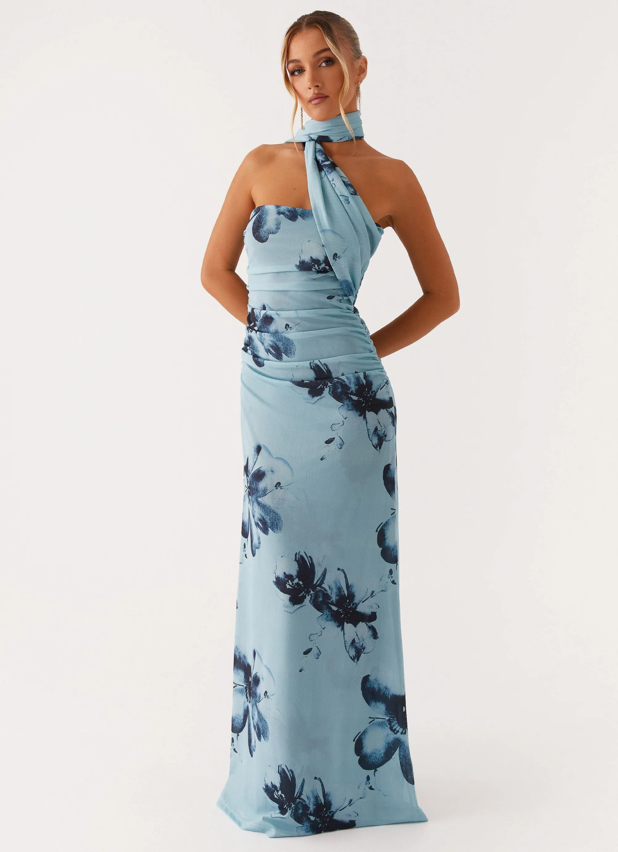 Songbird Maxi Dress - Blue Black Floral sold by Peppermayo product image thumbnail 2