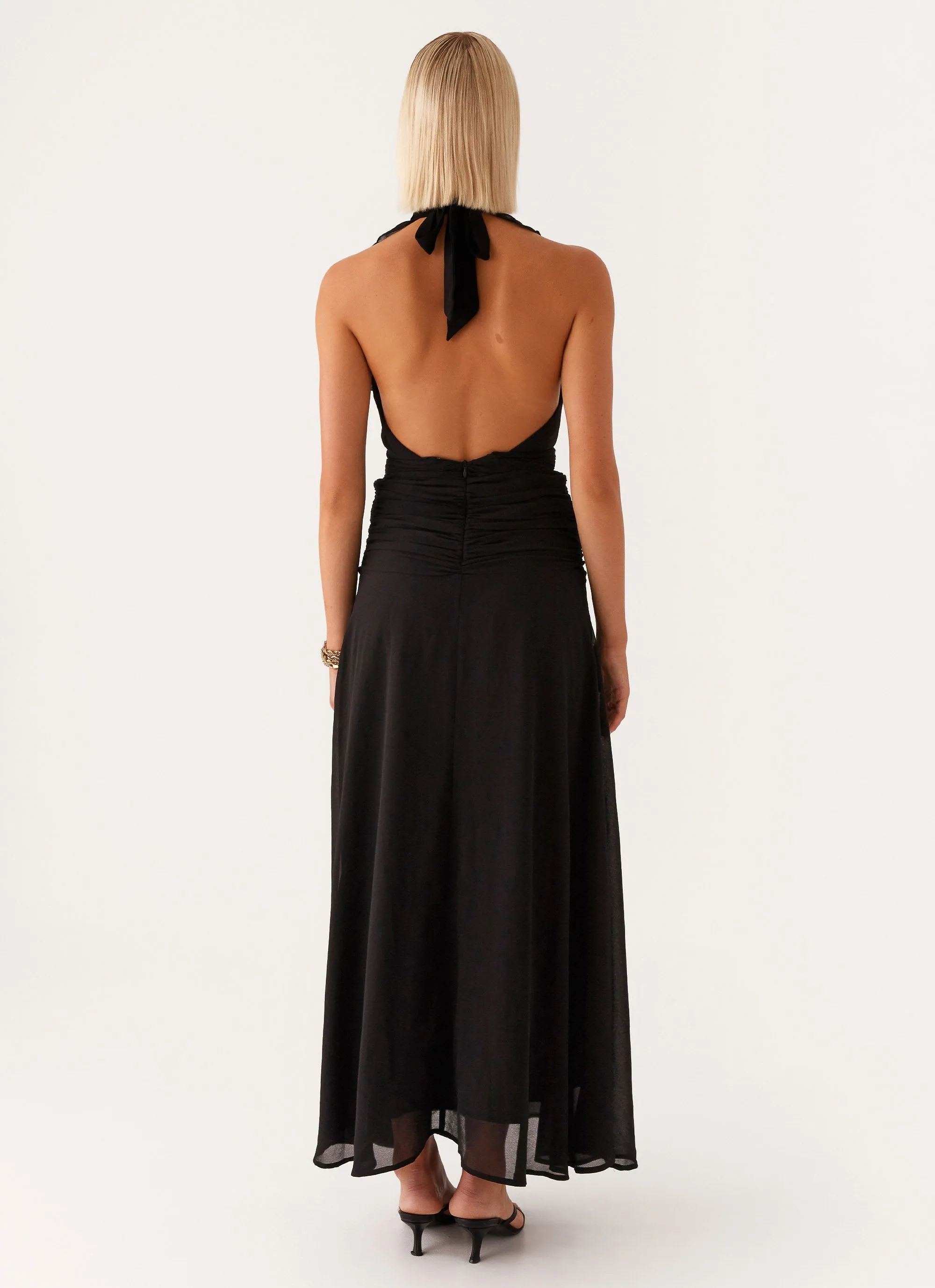 What You Need Frill Maxi Dress - Black sold by Peppermayo product image thumbnail 4