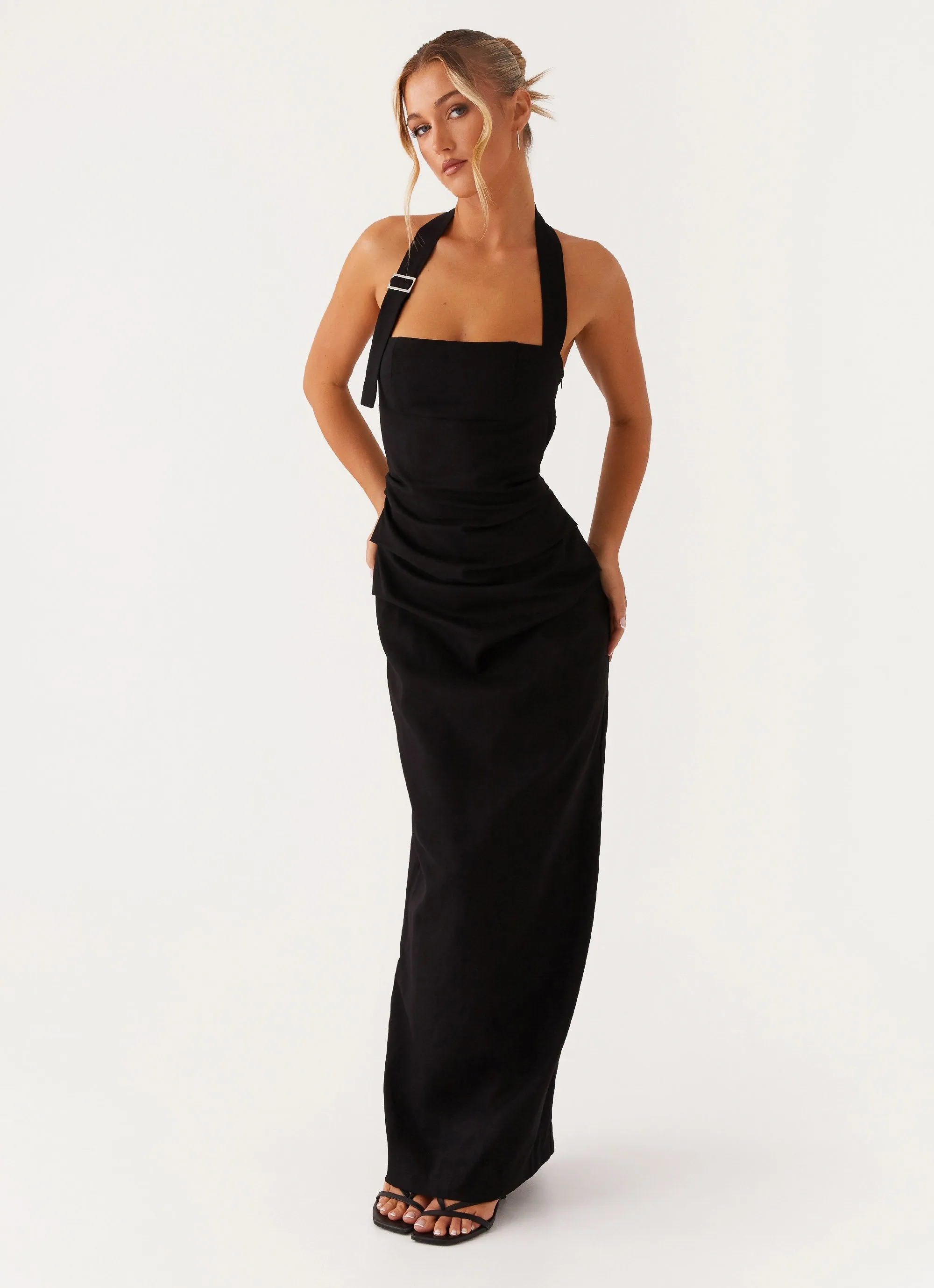 Rumour Has it Maxi Dress - Black sold by Peppermayo