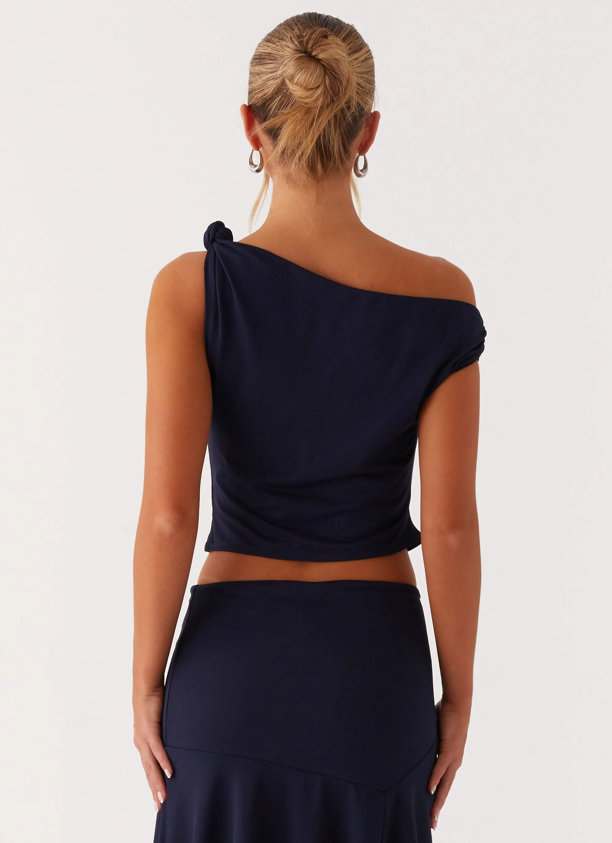 Viola Twist Shoulder Top - Navy sold by Peppermayo product image thumbnail 4