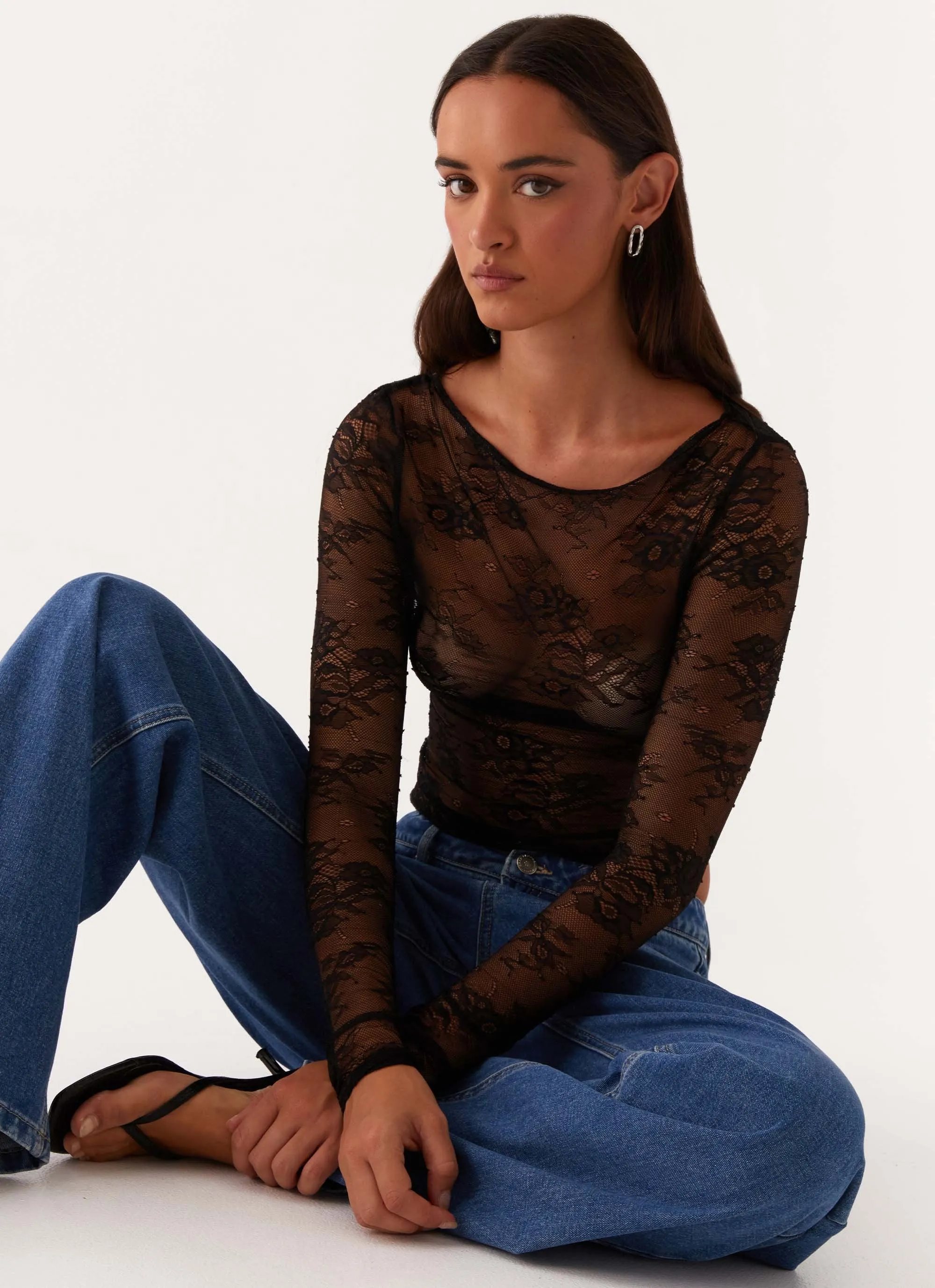 Blanca Lace Top - Black sold by Peppermayo product image thumbnail 5