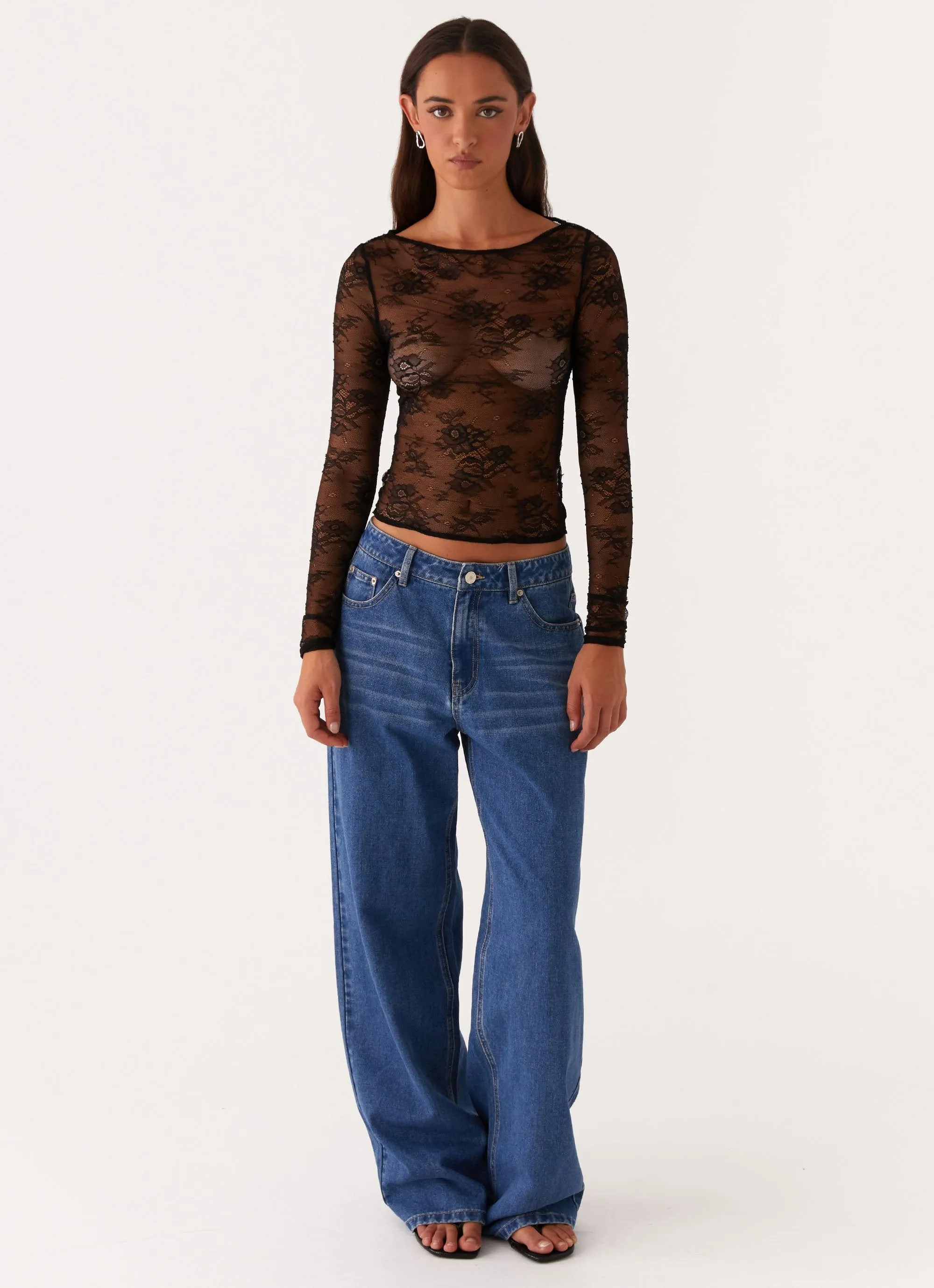 Blanca Lace Top - Black sold by Peppermayo product image thumbnail 2