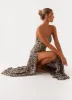 Eden Strapless Maxi Dress - Leopard sold by Peppermayo